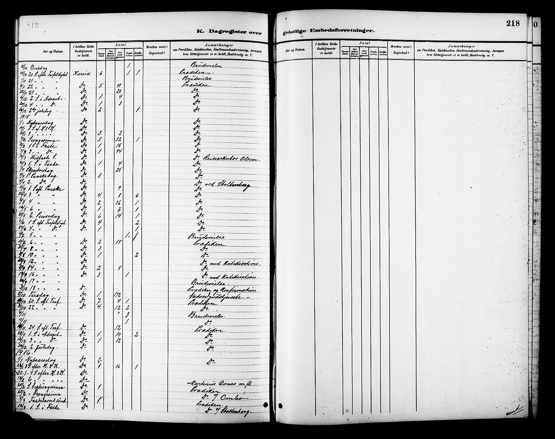 Ministerialprotokoller, klokkerbøker og fødselsregistre - Møre og Romsdal, AV/SAT-A-1454/510/L0126: Parish register (copy) no. 510C03, 1900-1922, p. 218