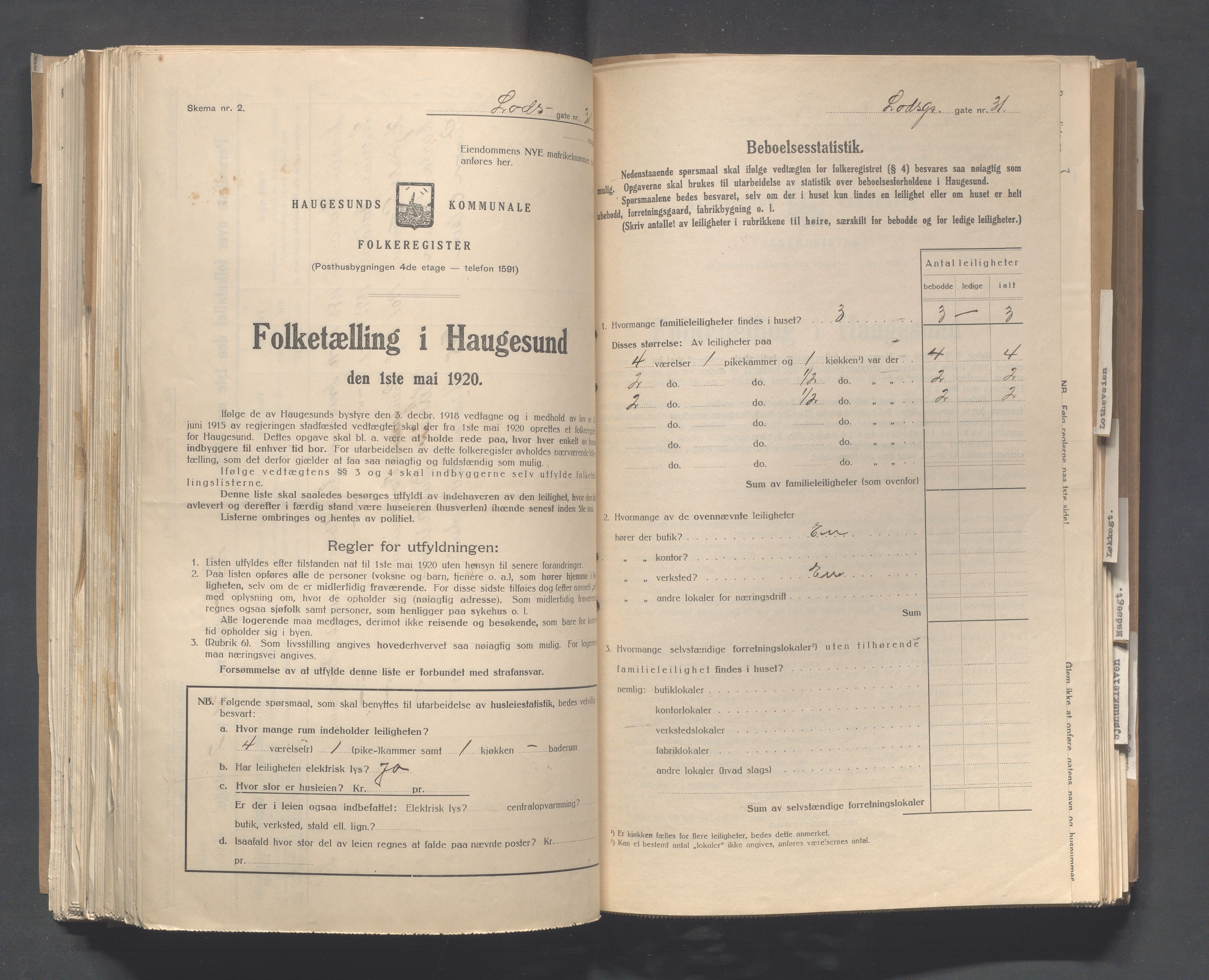 IKAR, Local census 1.5.1920 for Haugesund, 1920, p. 6177