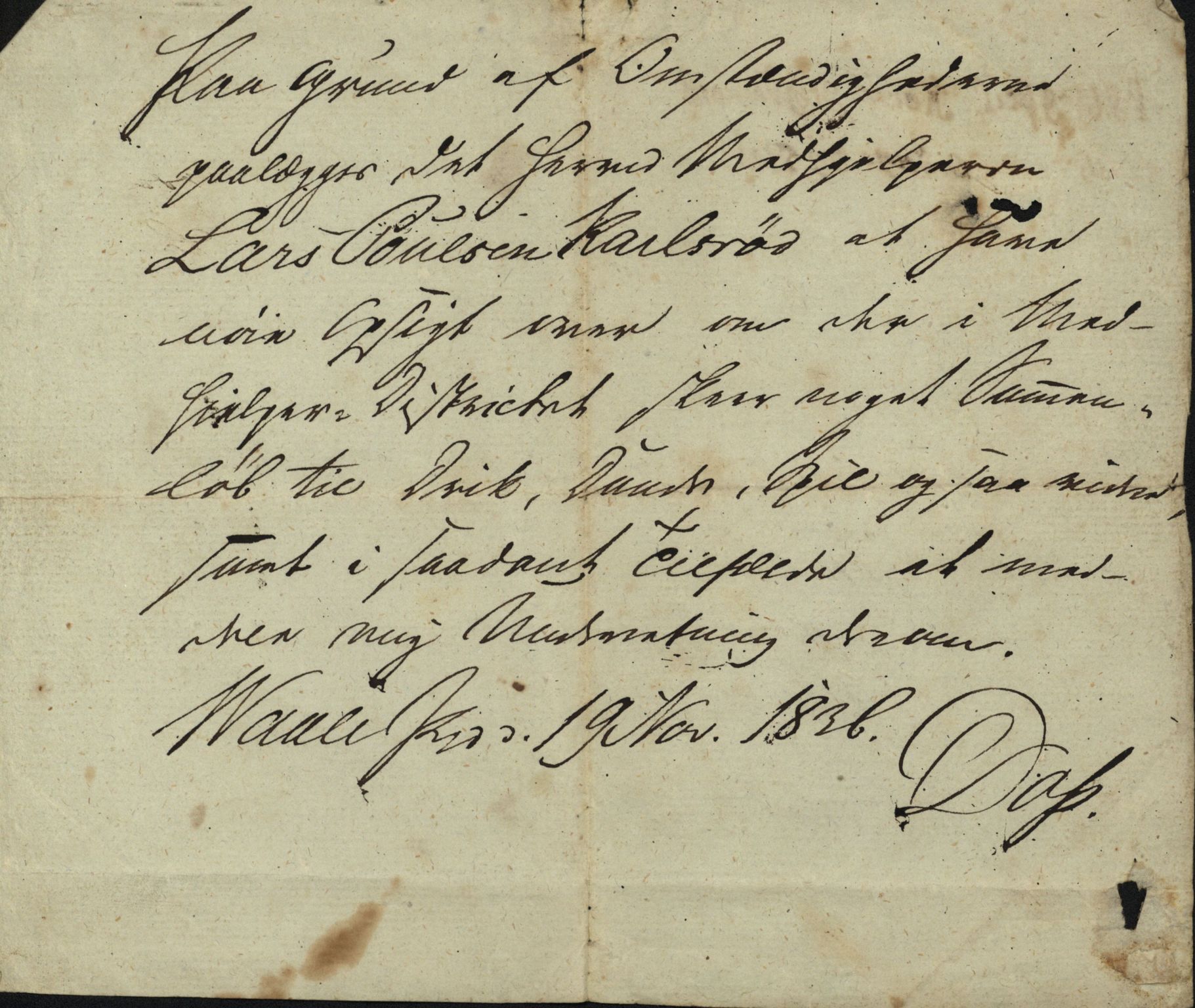 Pa 806 - Kalsrudslekten, VEMU/A-1929/F/L0002: Brev, kvitteringer, invitasjoner, kontrakter m.m., 1782-1870, p. 52