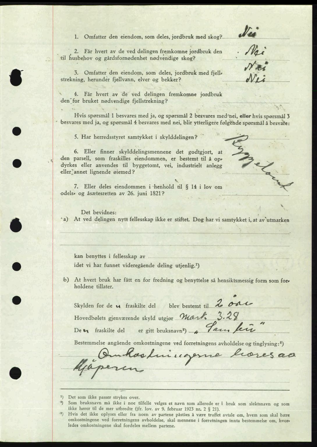 Romsdal sorenskriveri, SAT/A-4149/1/2/2C: Mortgage book no. A19, 1946-1946, Diary no: : 738/1946