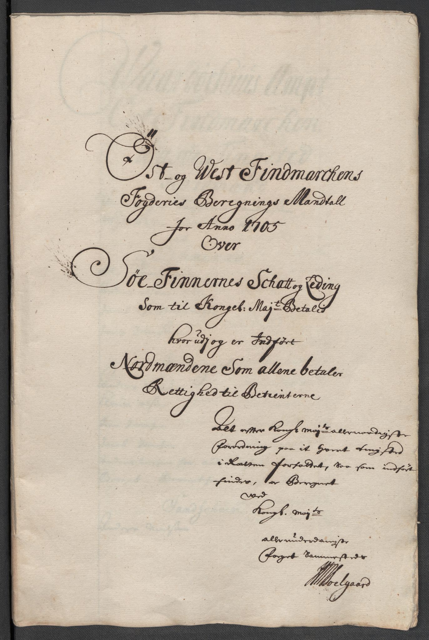 Rentekammeret inntil 1814, Reviderte regnskaper, Fogderegnskap, RA/EA-4092/R69/L4853: Fogderegnskap Finnmark/Vardøhus, 1705-1706, p. 23