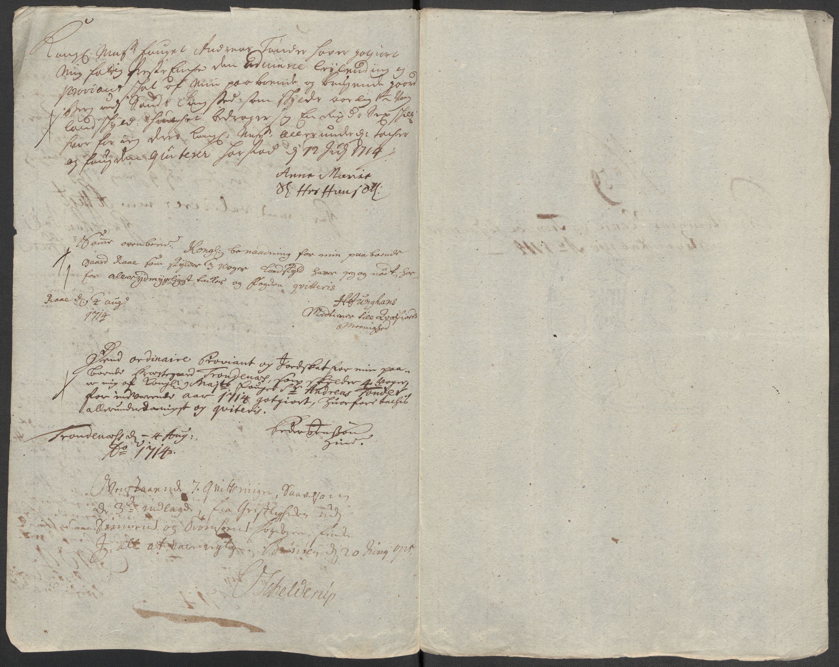 Rentekammeret inntil 1814, Reviderte regnskaper, Fogderegnskap, AV/RA-EA-4092/R68/L4760: Fogderegnskap Senja og Troms, 1714, p. 300