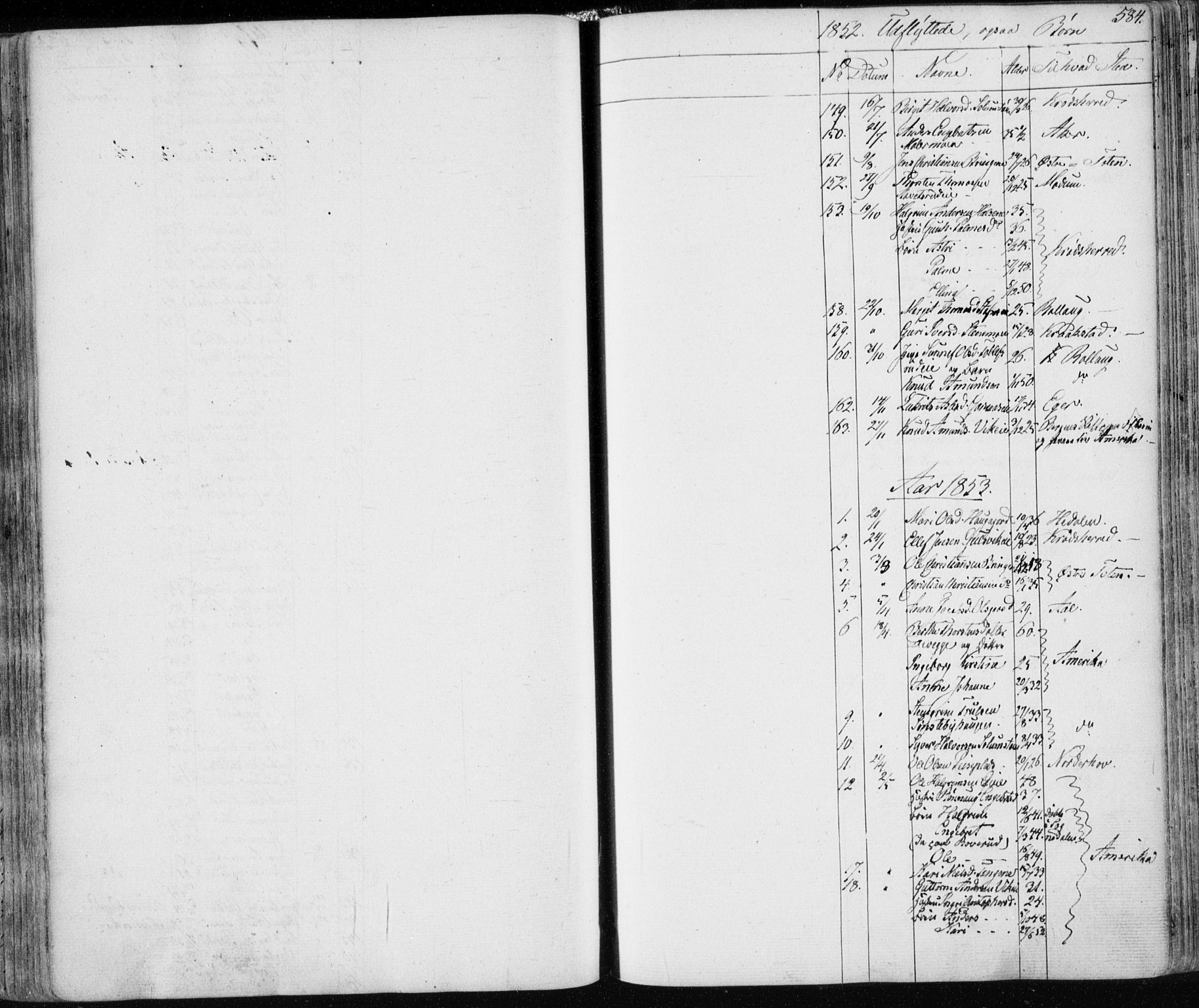 Nes kirkebøker, SAKO/A-236/F/Fa/L0009: Parish register (official) no. 9, 1834-1863, p. 584