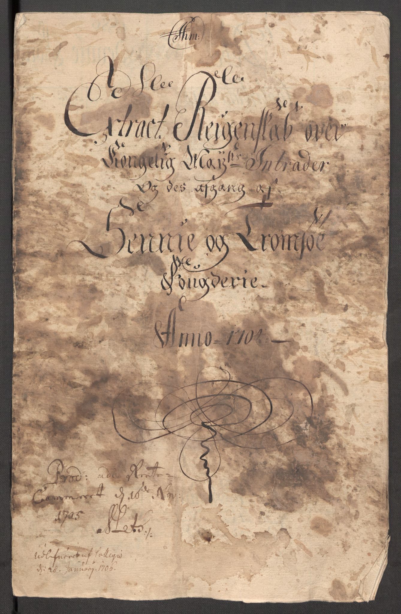 Rentekammeret inntil 1814, Reviderte regnskaper, Fogderegnskap, RA/EA-4092/R68/L4755: Fogderegnskap Senja og Troms, 1700-1704, p. 353