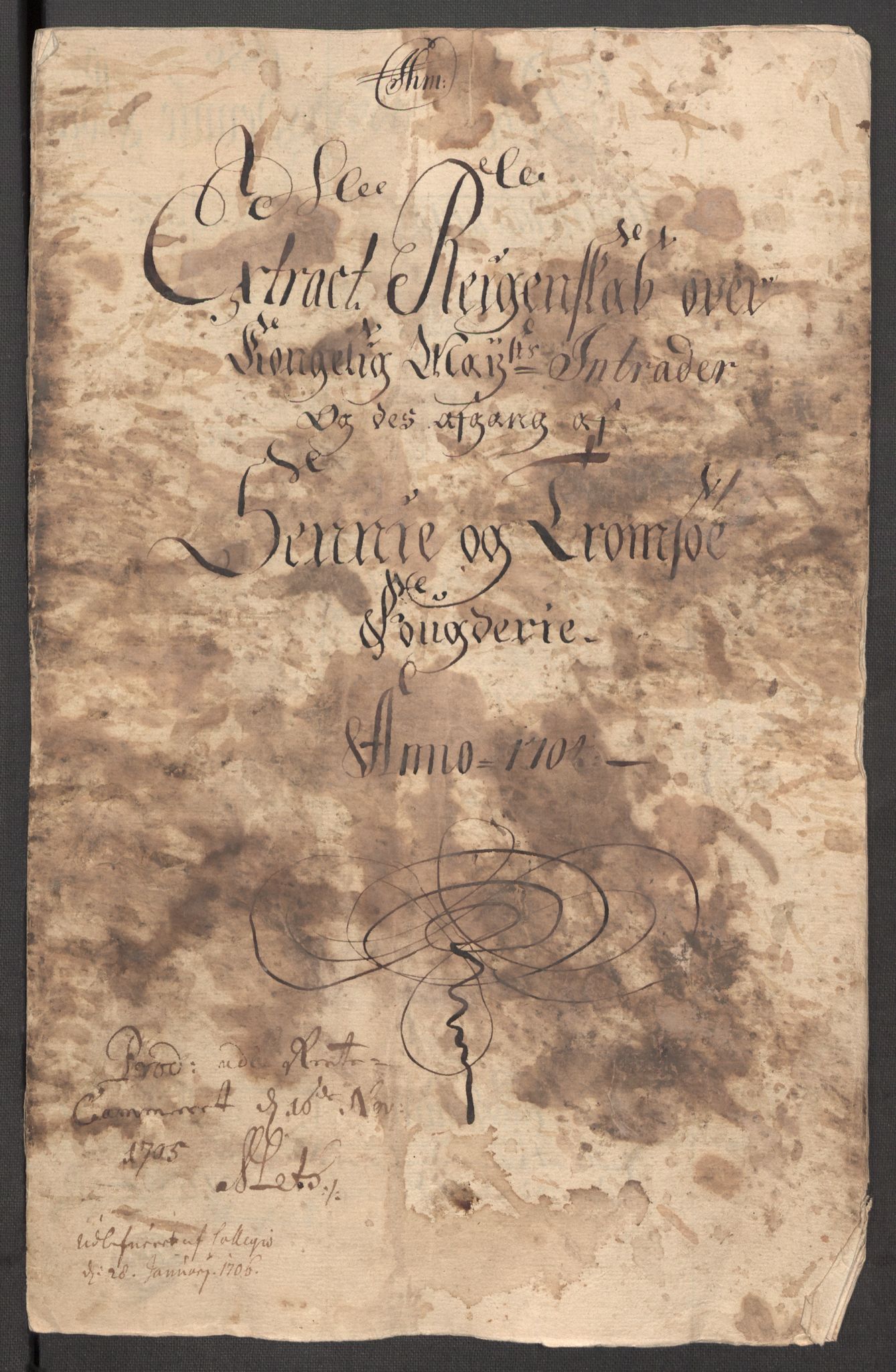 Rentekammeret inntil 1814, Reviderte regnskaper, Fogderegnskap, AV/RA-EA-4092/R68/L4755: Fogderegnskap Senja og Troms, 1700-1704, p. 353