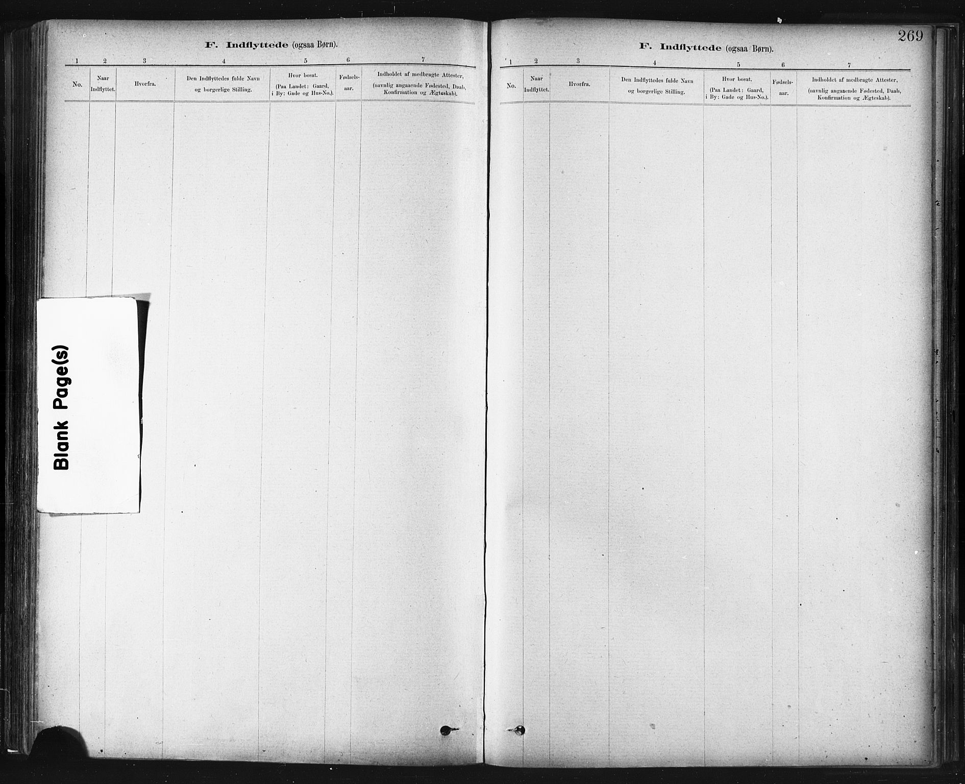 Ministerialprotokoller, klokkerbøker og fødselsregistre - Sør-Trøndelag, SAT/A-1456/672/L0857: Parish register (official) no. 672A09, 1882-1893, p. 269
