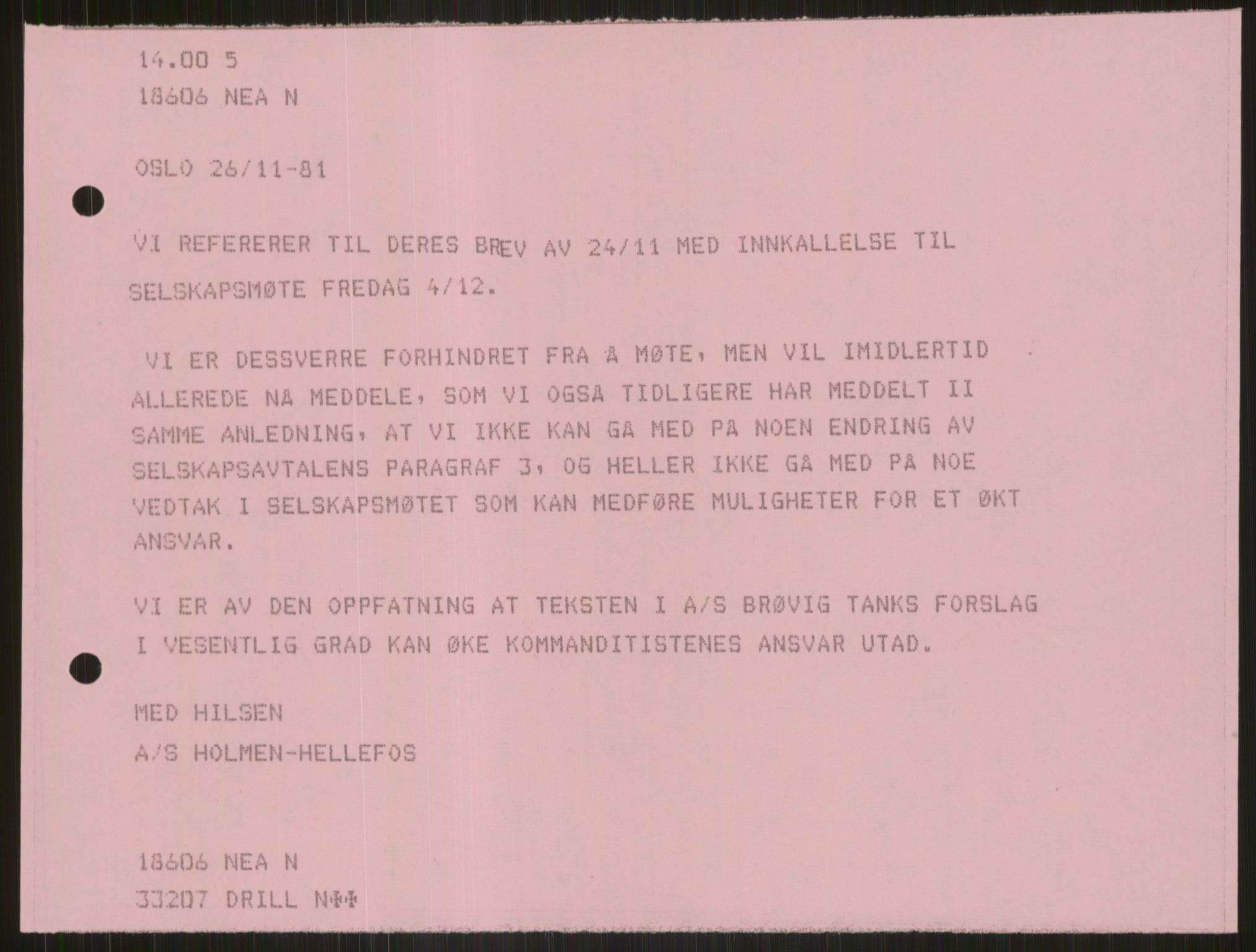 Pa 1503 - Stavanger Drilling AS, SAST/A-101906/D/L0005: Korrespondanse og saksdokumenter, 1974-1985, p. 1065