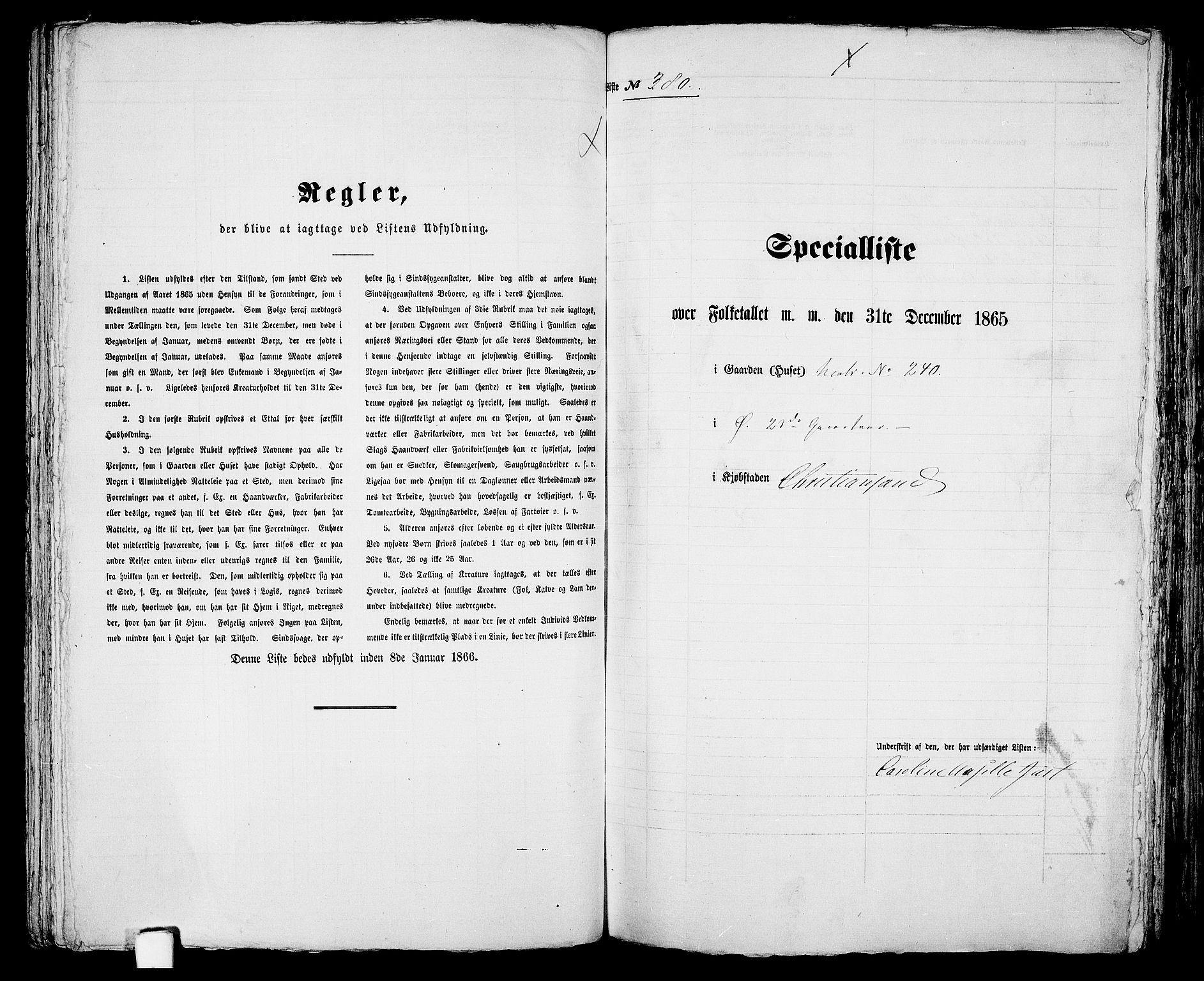 RA, 1865 census for Kristiansand, 1865, p. 781