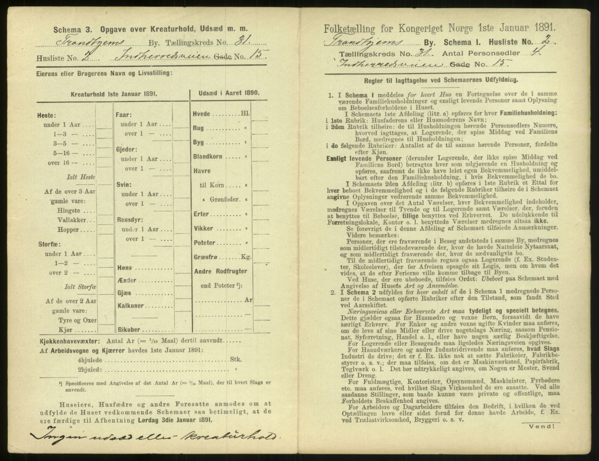 RA, 1891 census for 1601 Trondheim, 1891, p. 2314