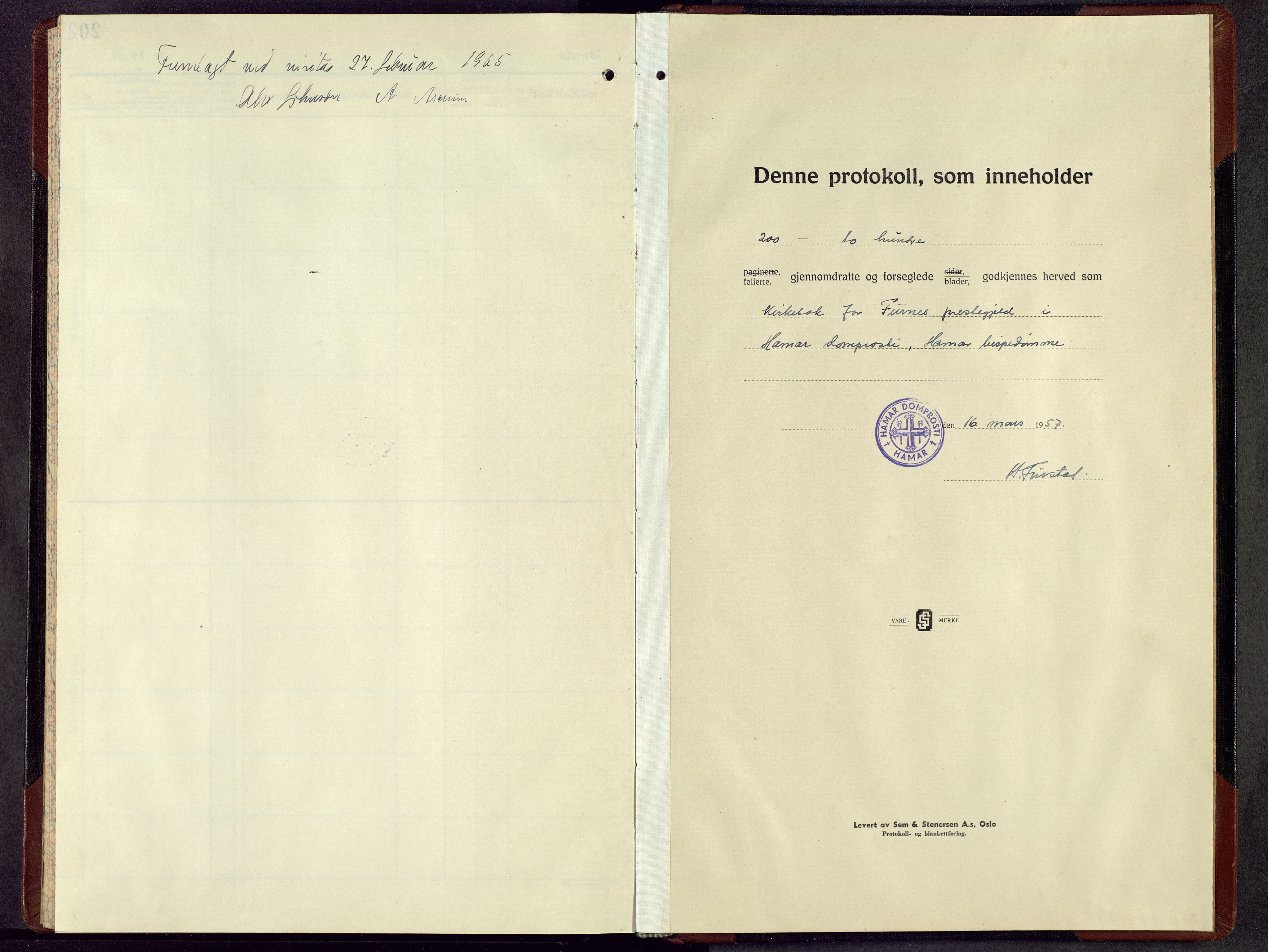 Furnes prestekontor, SAH/PREST-012/L/La/L0003: Parish register (copy) no. 3, 1956-1970