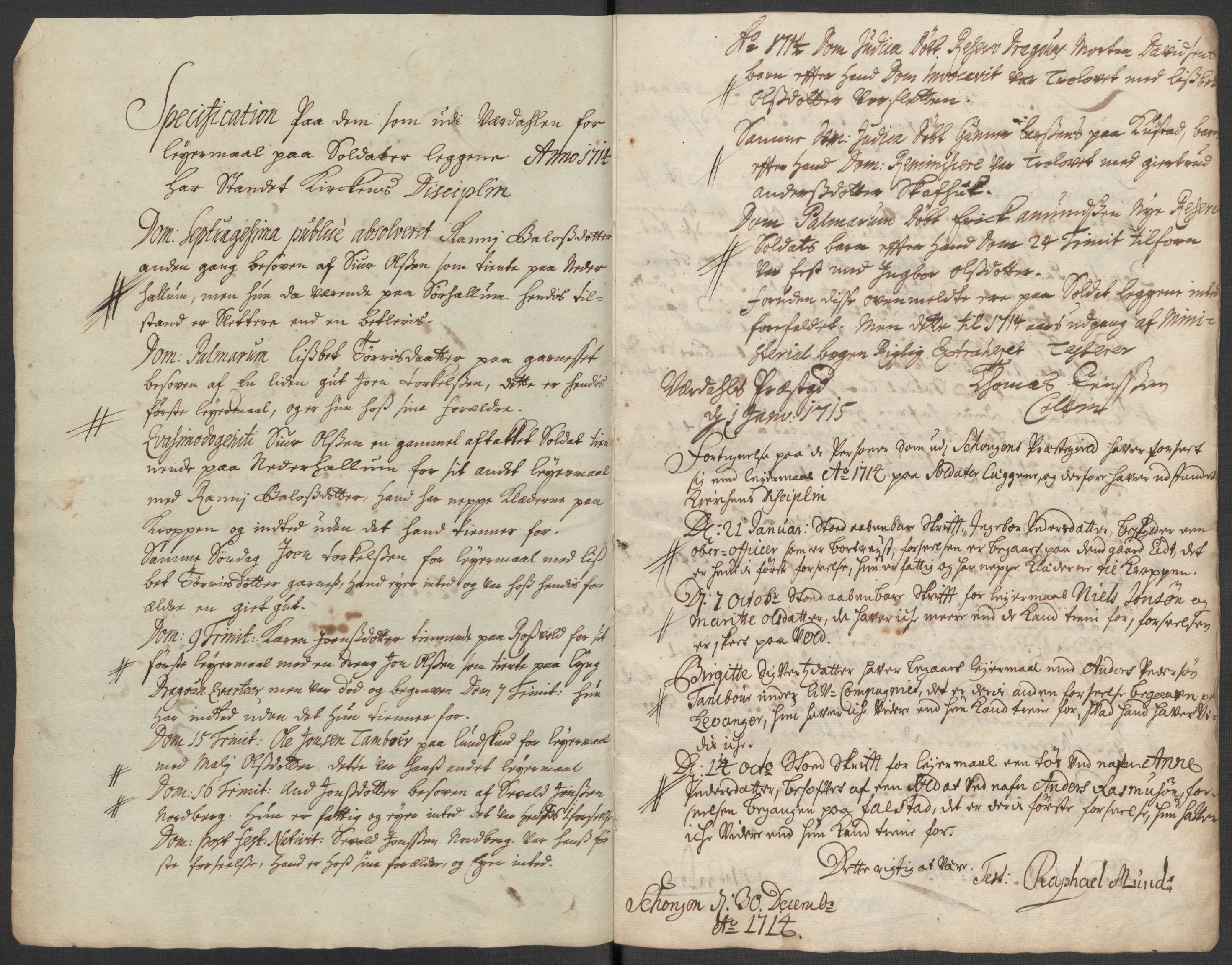 Rentekammeret inntil 1814, Reviderte regnskaper, Fogderegnskap, RA/EA-4092/R62/L4204: Fogderegnskap Stjørdal og Verdal, 1714, p. 218