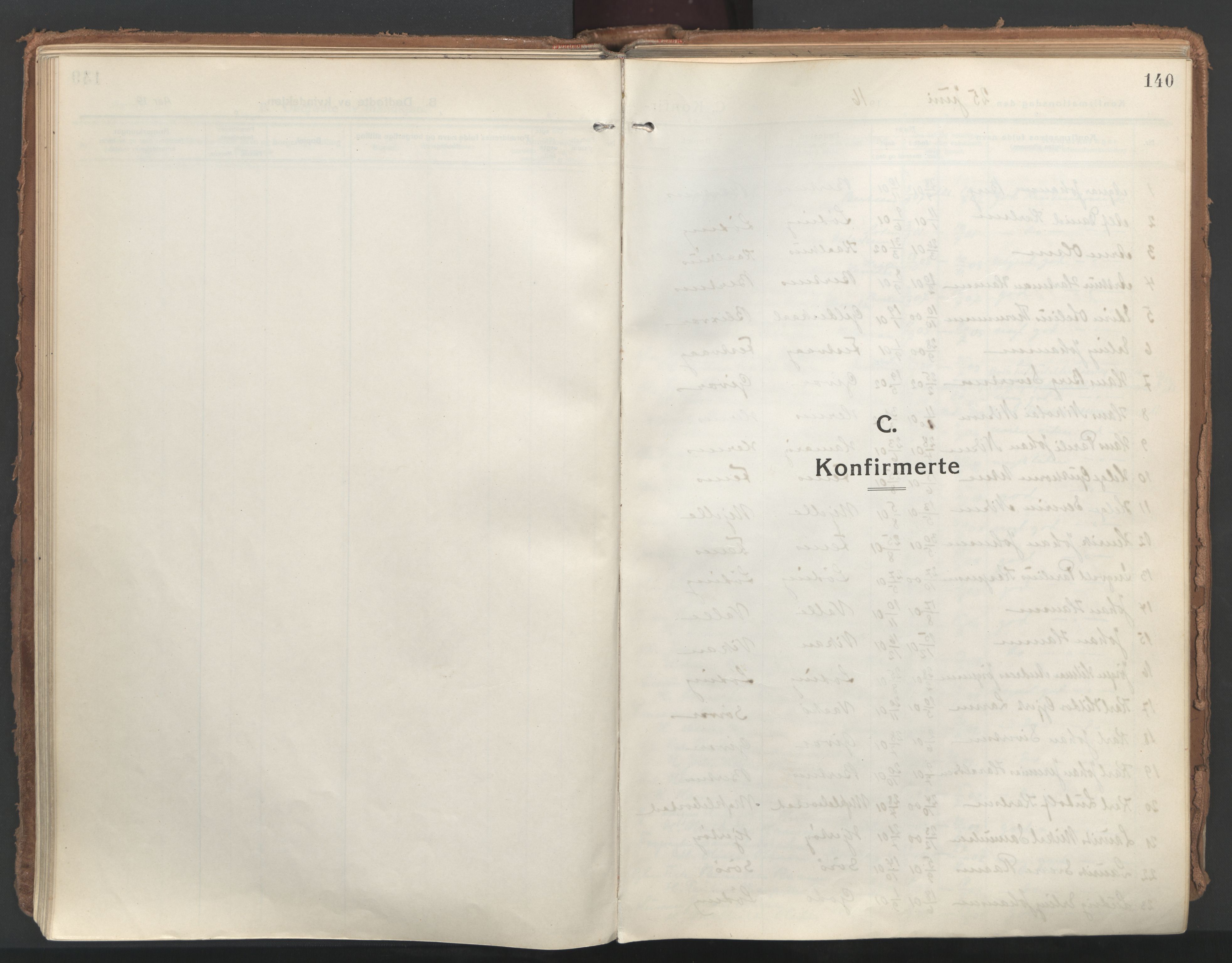 Ministerialprotokoller, klokkerbøker og fødselsregistre - Nordland, SAT/A-1459/802/L0060: Parish register (official) no. 802A07, 1916-1933, p. 140