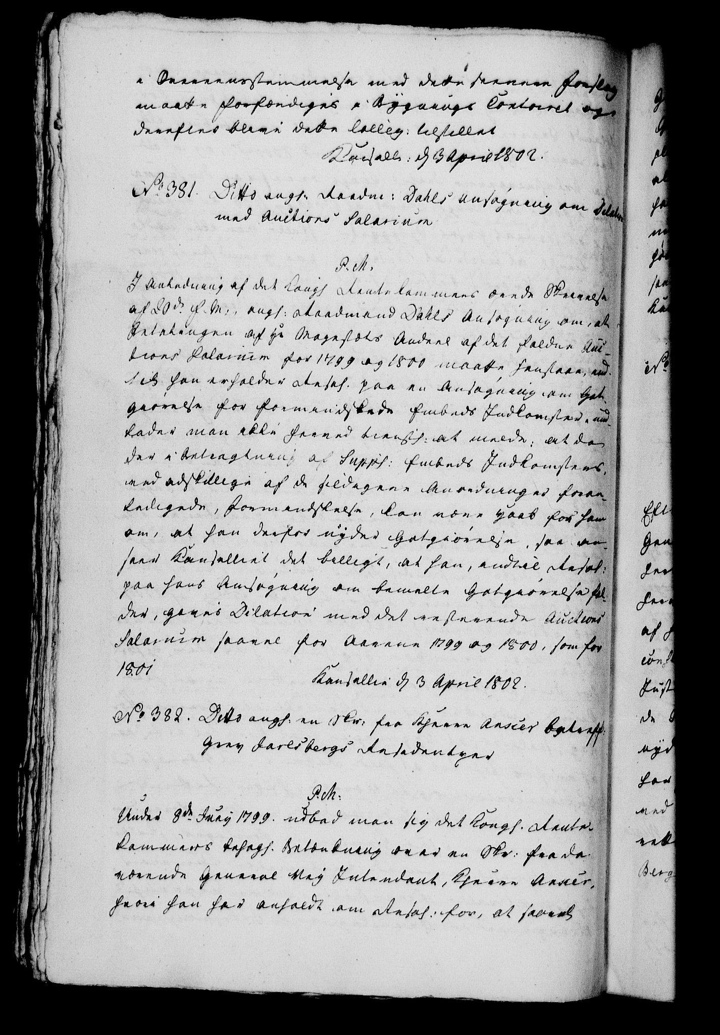 Danske Kanselli 1800-1814, AV/RA-EA-3024/H/Hg/Hga/Hgaa/L0005: Brevbok, 1802