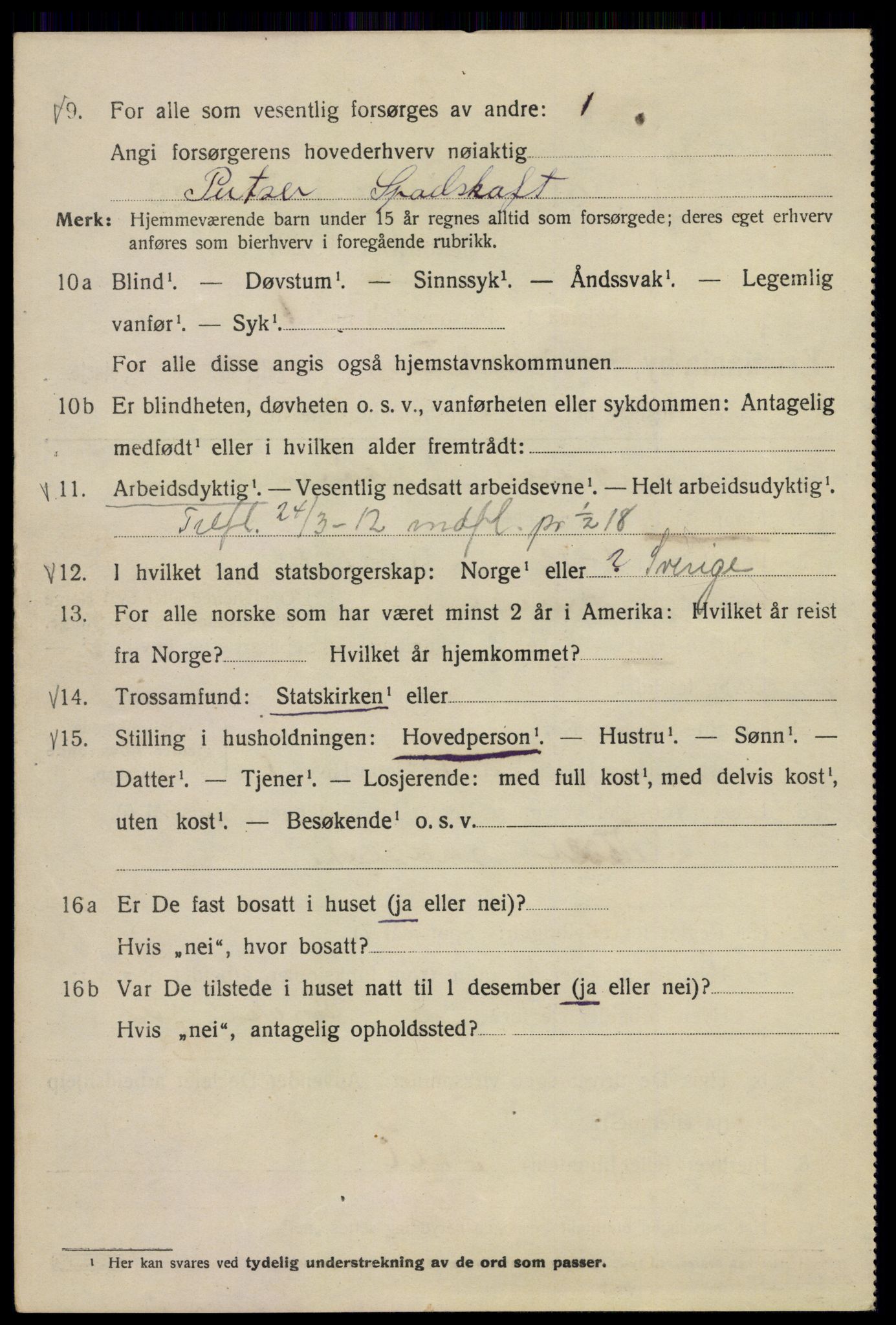 SAO, 1920 census for Kristiania, 1920, p. 299048