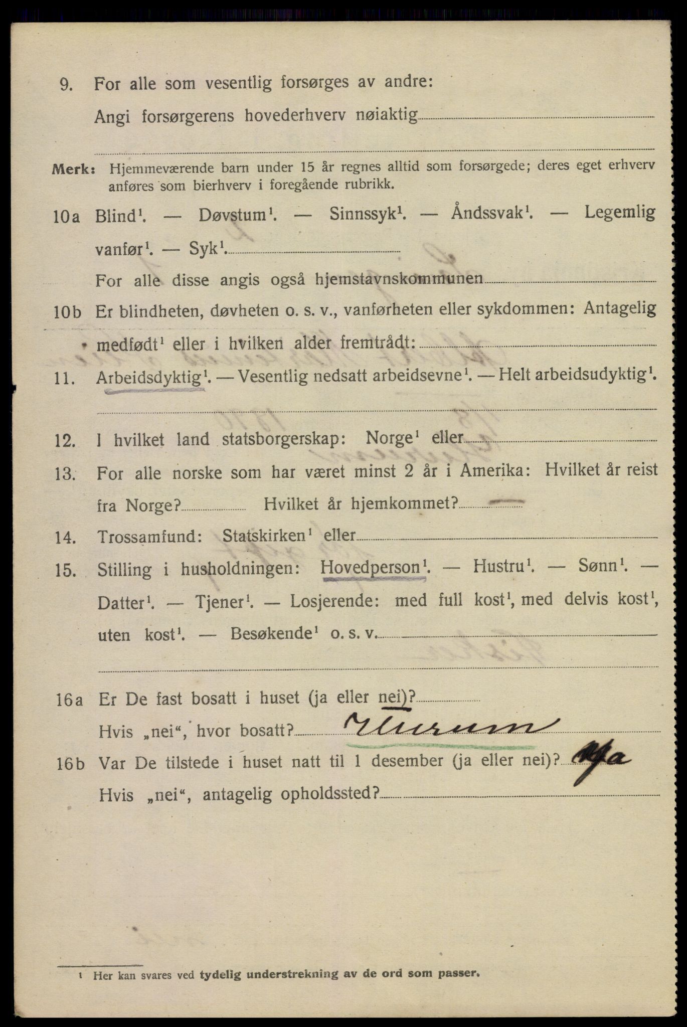 SAO, 1920 census for Kristiania, 1920, p. 560190