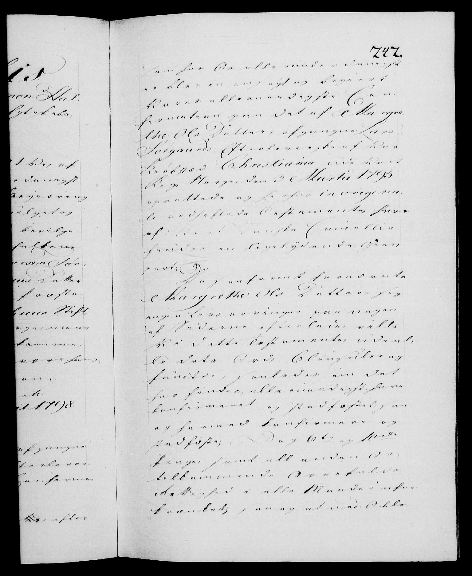 Danske Kanselli 1572-1799, AV/RA-EA-3023/F/Fc/Fca/Fcaa/L0058: Norske registre, 1798, p. 242a