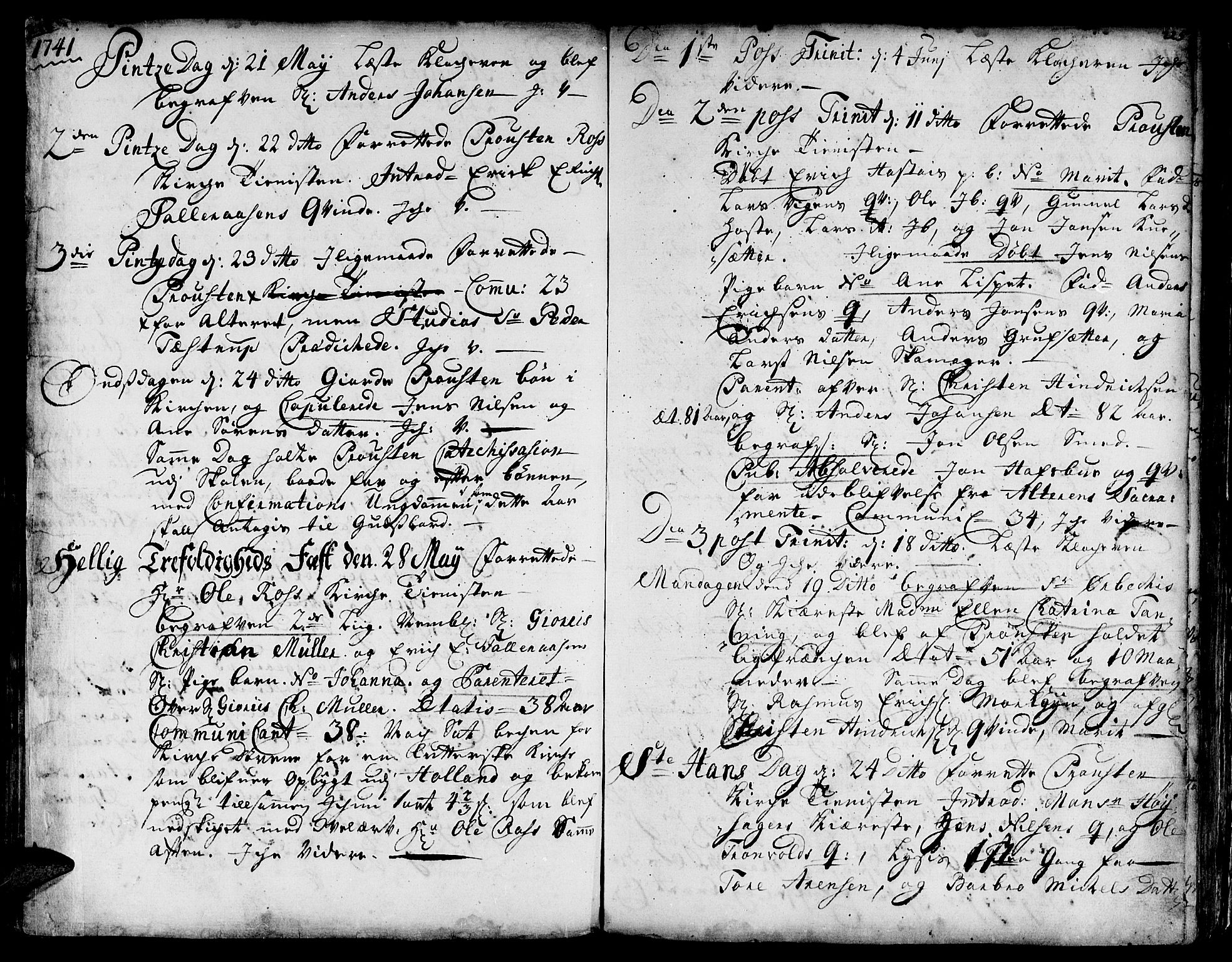Ministerialprotokoller, klokkerbøker og fødselsregistre - Sør-Trøndelag, SAT/A-1456/671/L0839: Parish register (official) no. 671A01, 1730-1755, p. 224-225