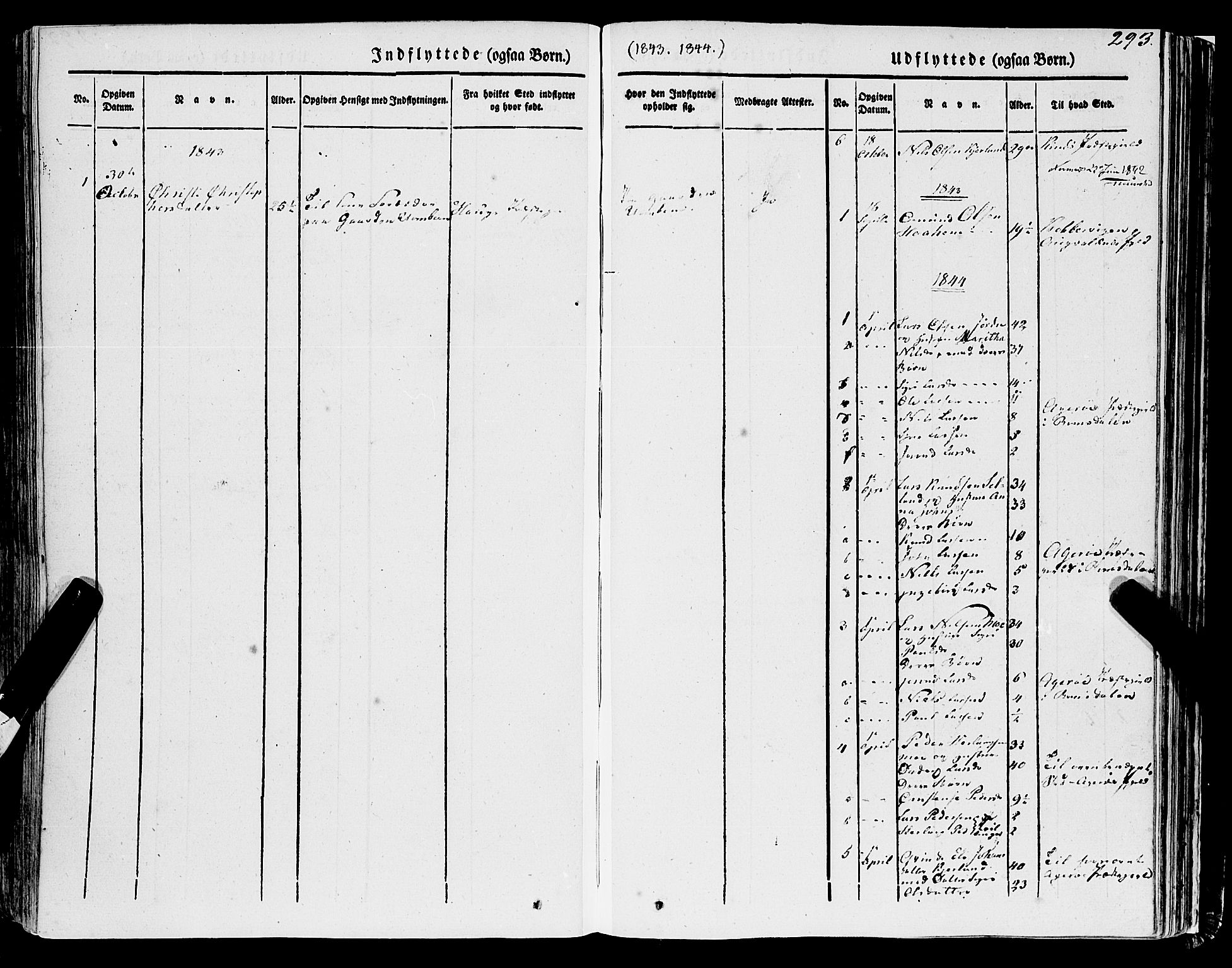 Ulvik sokneprestembete, AV/SAB-A-78801/H/Haa: Parish register (official) no. A 12, 1839-1853, p. 293