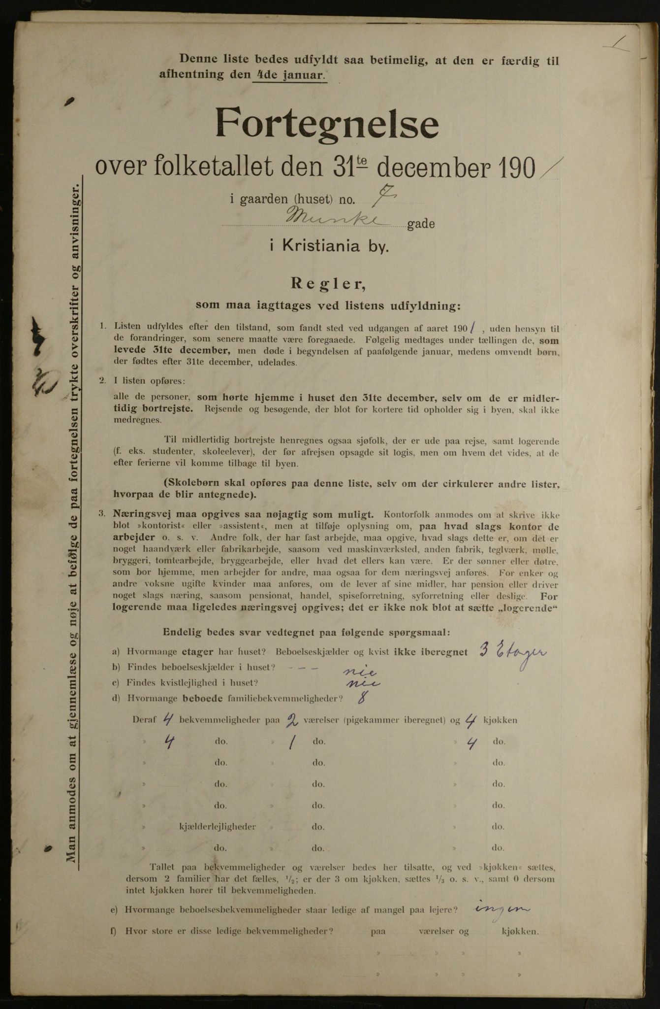 OBA, Municipal Census 1901 for Kristiania, 1901, p. 10442