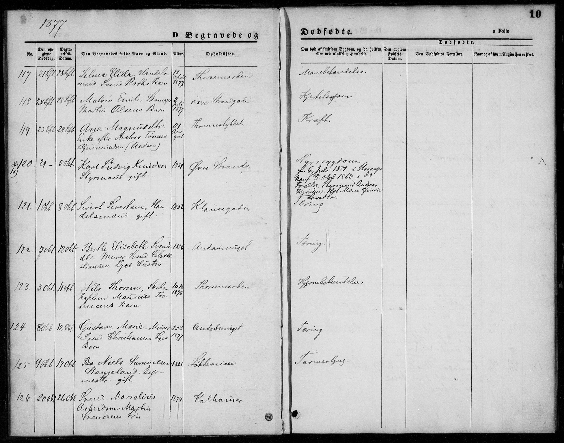 Domkirken sokneprestkontor, SAST/A-101812/001/30/30BA/L0024: Parish register (official) no. A 23, 1877-1877, p. 10
