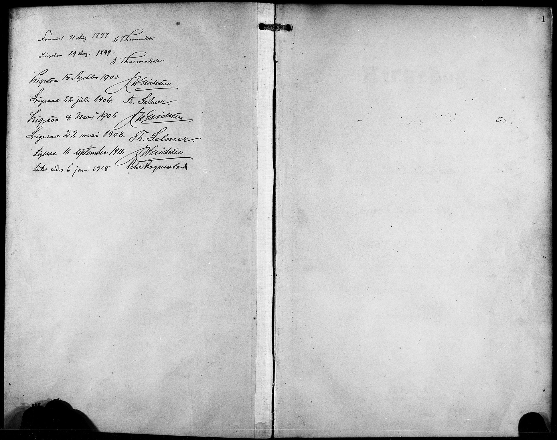 Etne sokneprestembete, SAB/A-75001/H/Hab: Parish register (copy) no. C 5, 1896-1920, p. 1