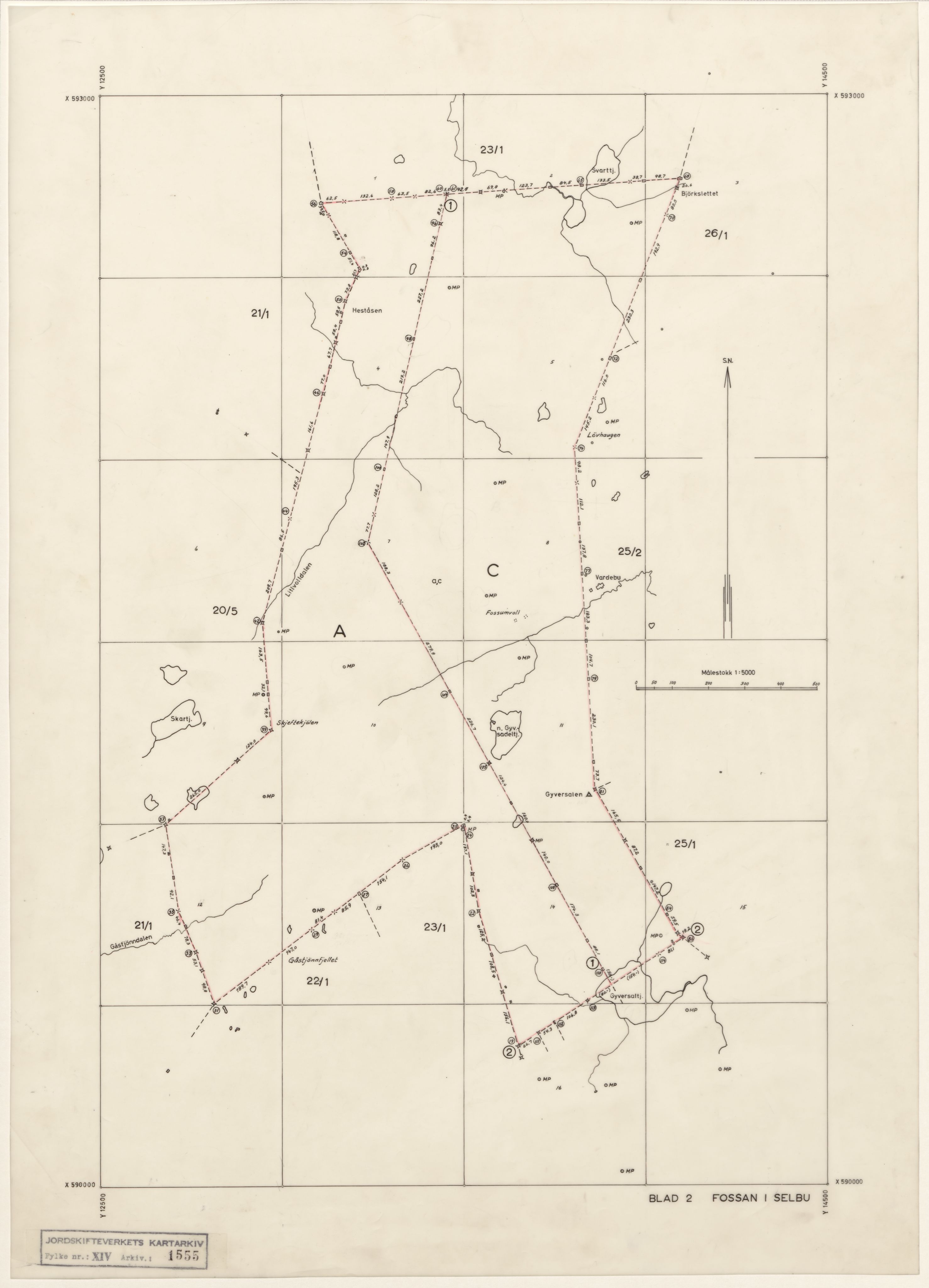 Jordskifteverkets kartarkiv, AV/RA-S-3929/T, 1859-1988, p. 2366