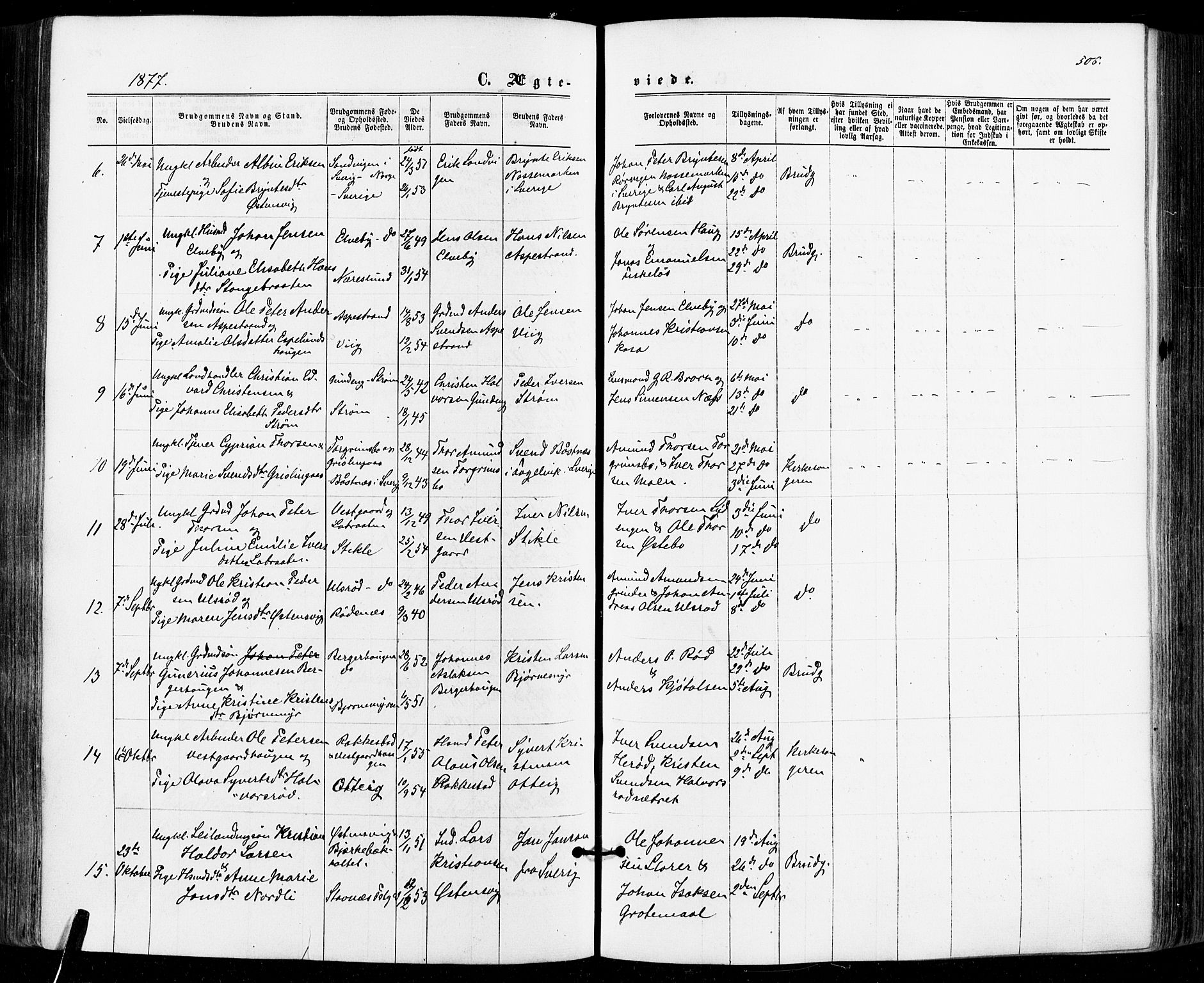 Aremark prestekontor Kirkebøker, SAO/A-10899/F/Fc/L0004: Parish register (official) no. III 4, 1866-1877, p. 505-506