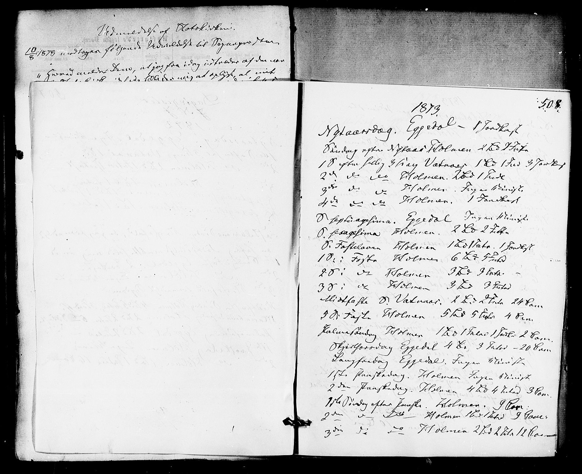 Sigdal kirkebøker, SAKO/A-245/F/Fa/L0010: Parish register (official) no. I 10 /1, 1872-1878, p. 508