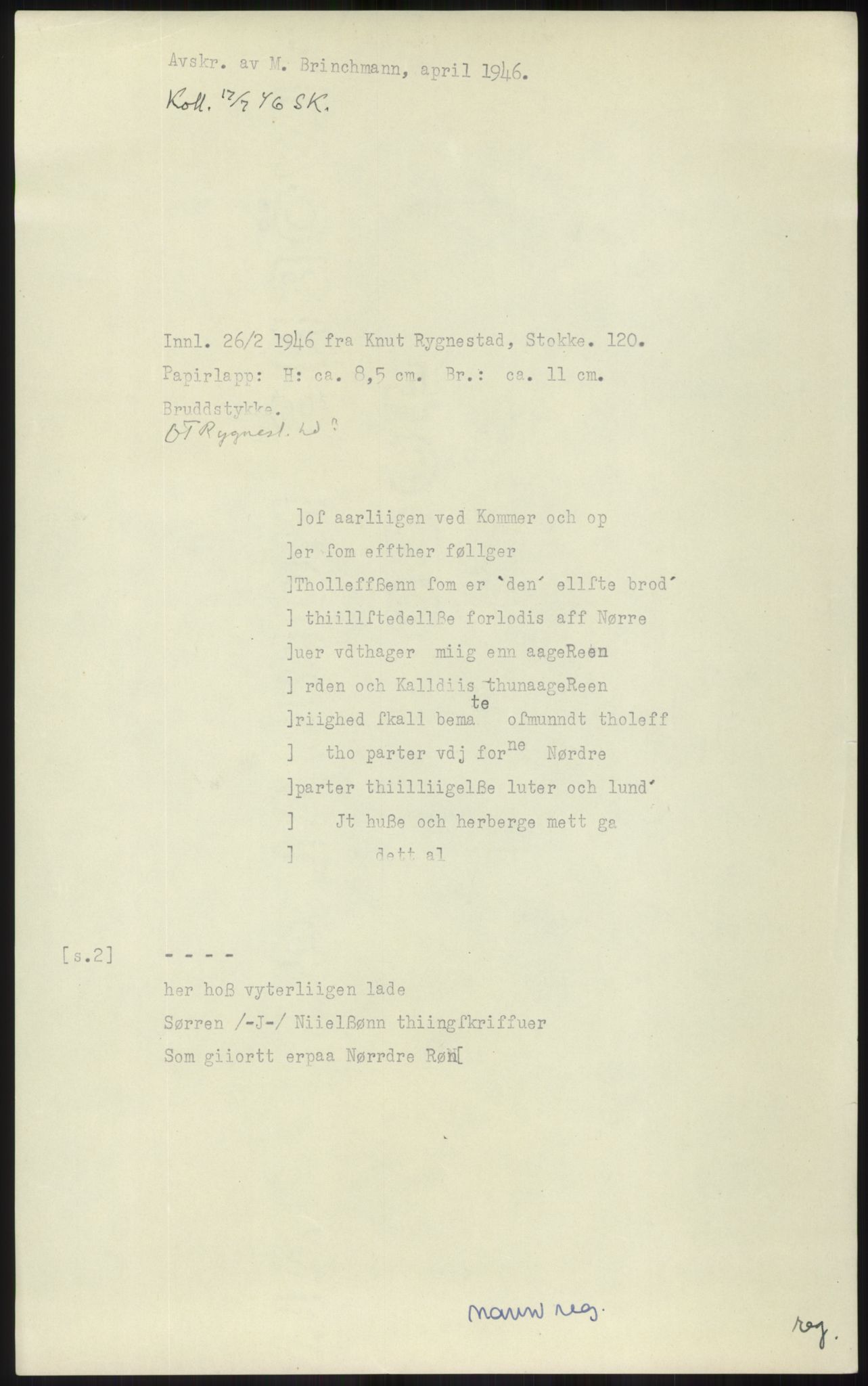 Samlinger til kildeutgivelse, Diplomavskriftsamlingen, RA/EA-4053/H/Ha, p. 1473