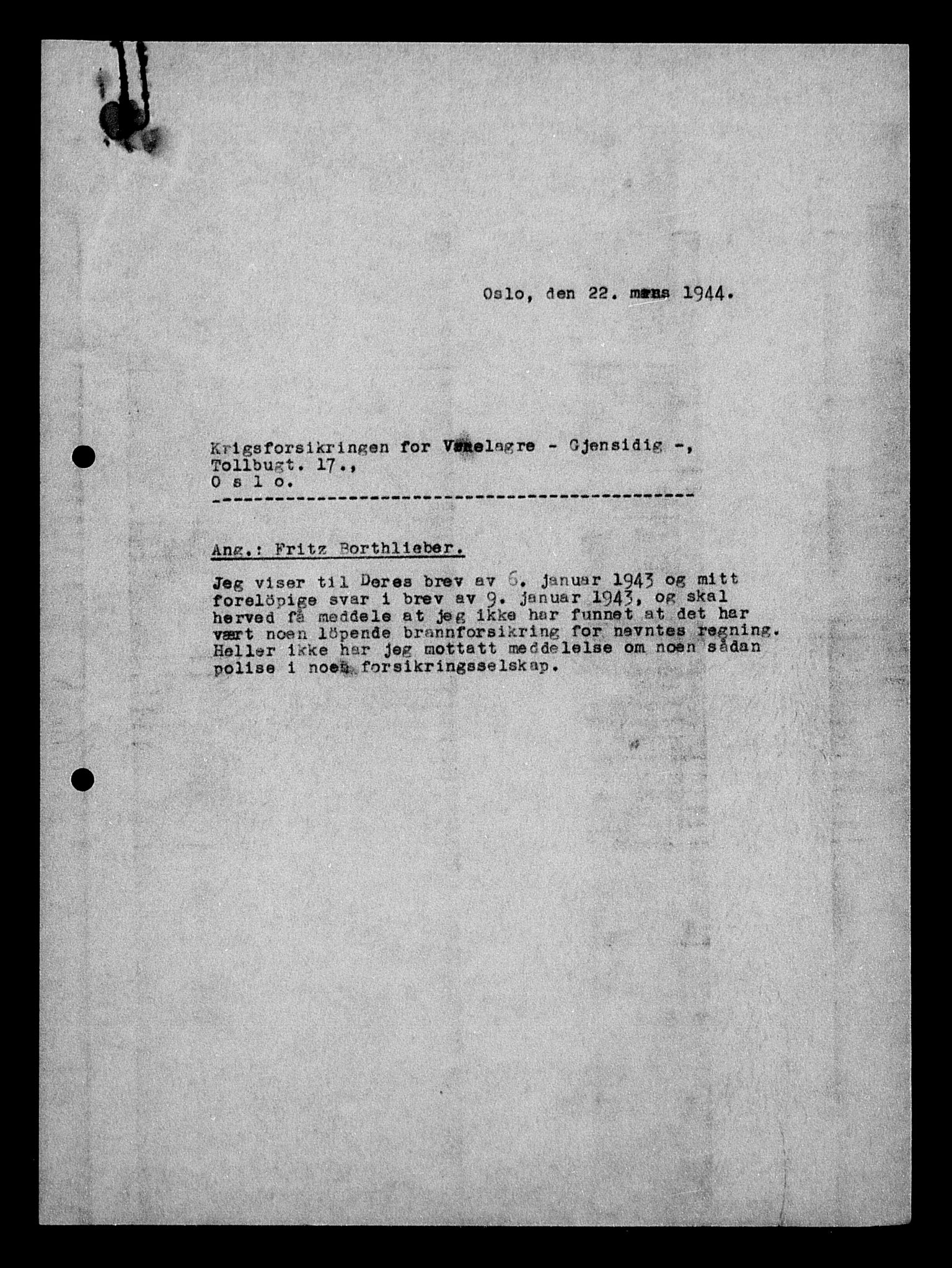 Justisdepartementet, Tilbakeføringskontoret for inndratte formuer, AV/RA-S-1564/H/Hc/Hcc/L0927: --, 1945-1947, p. 407