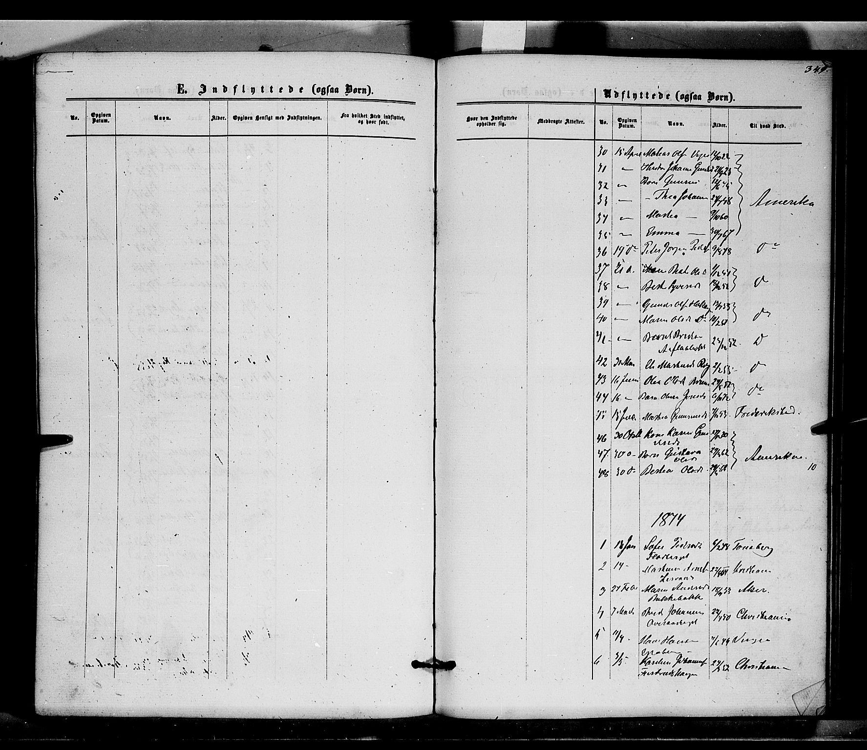 Brandval prestekontor, SAH/PREST-034/H/Ha/Haa/L0001: Parish register (official) no. 1, 1864-1879, p. 349