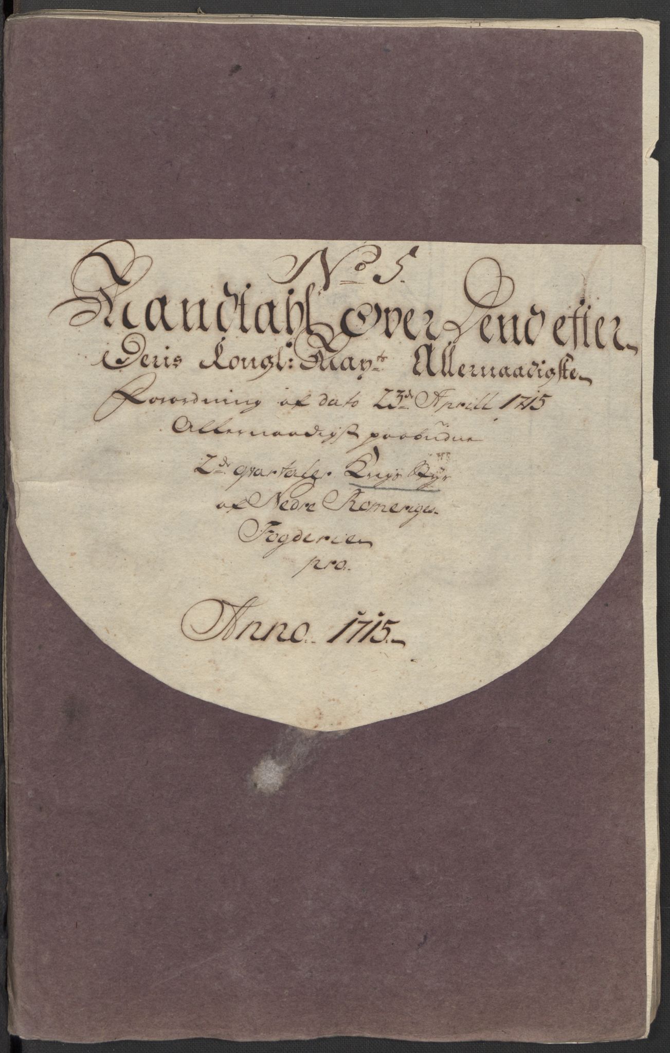Rentekammeret inntil 1814, Reviderte regnskaper, Fogderegnskap, RA/EA-4092/R11/L0597: Fogderegnskap Nedre Romerike, 1715, p. 114