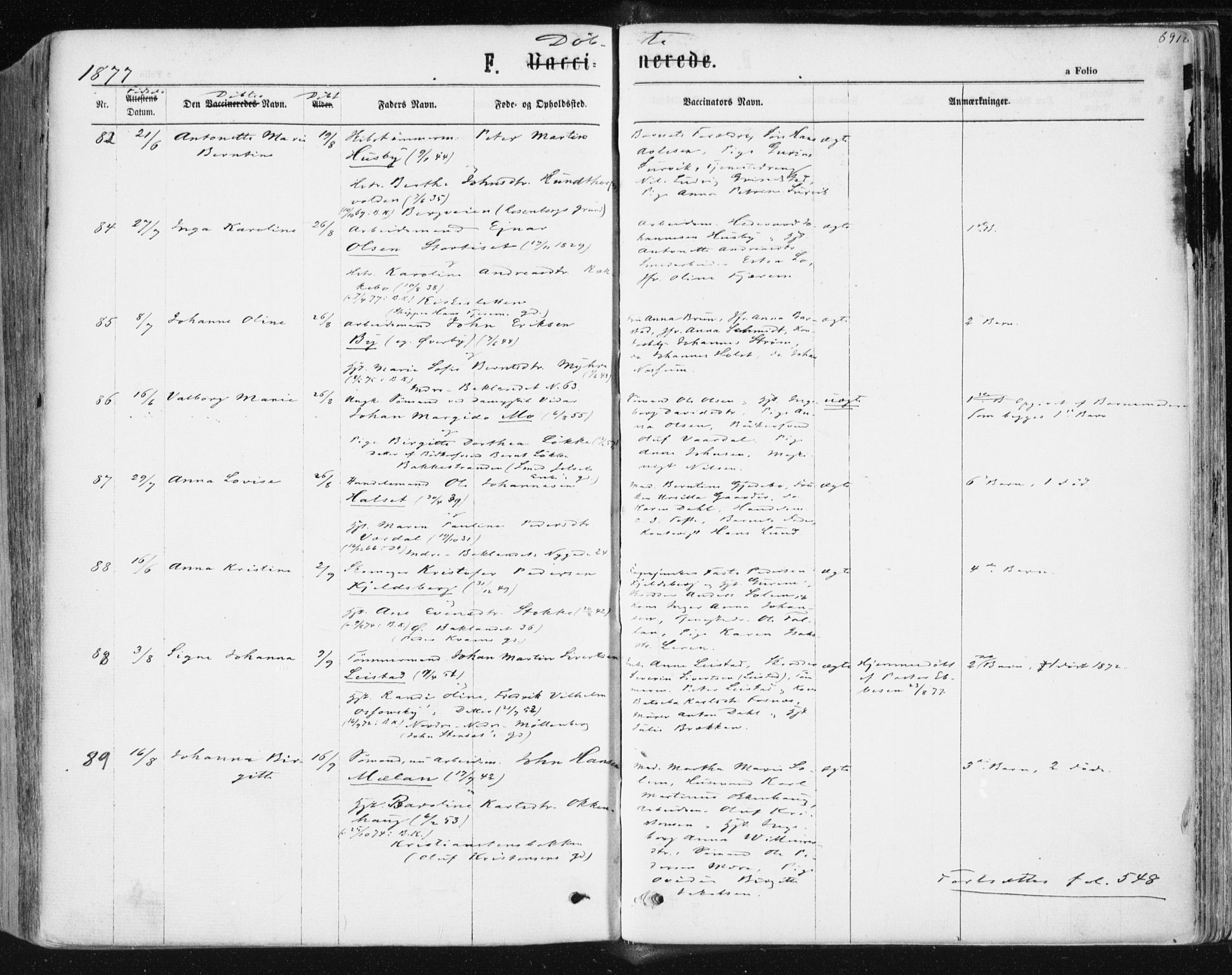 Ministerialprotokoller, klokkerbøker og fødselsregistre - Sør-Trøndelag, SAT/A-1456/604/L0186: Parish register (official) no. 604A07, 1866-1877, p. 691
