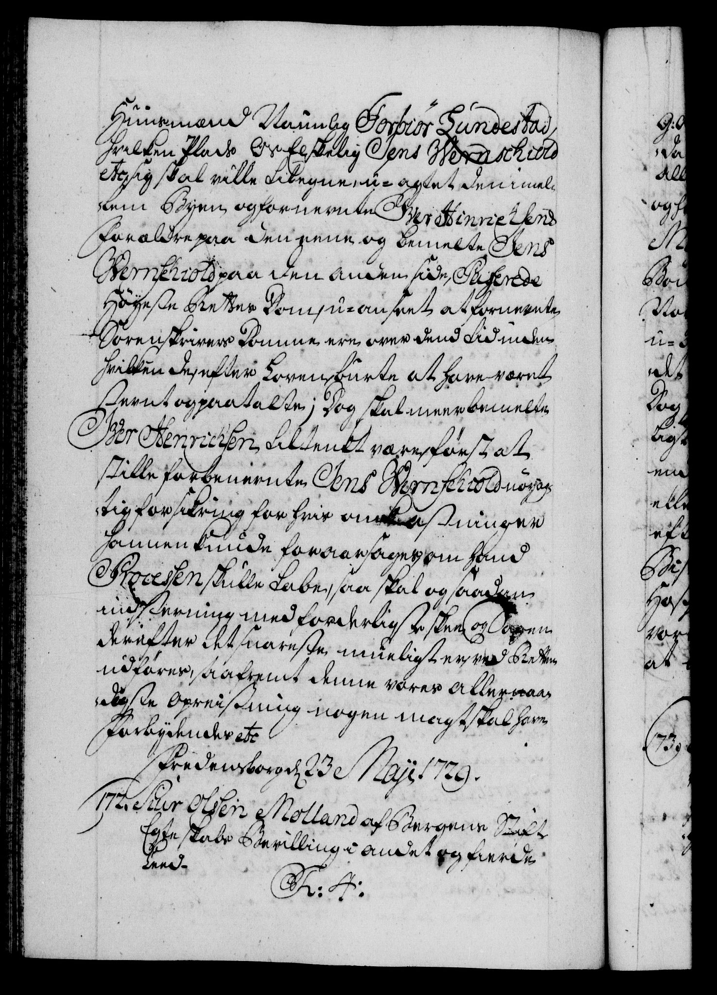 Danske Kanselli 1572-1799, AV/RA-EA-3023/F/Fc/Fca/Fcaa/L0026: Norske registre, 1729-1730, p. 134b