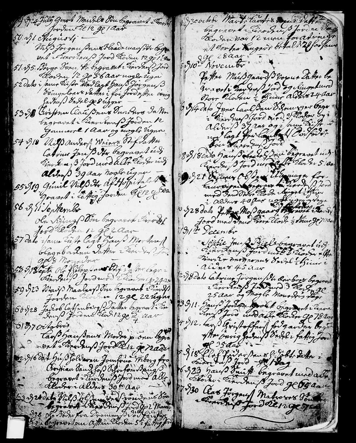 Skien kirkebøker, SAKO/A-302/F/Fa/L0002: Parish register (official) no. 2, 1716-1757, p. 234