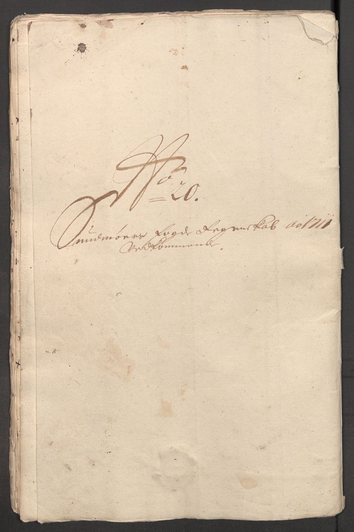 Rentekammeret inntil 1814, Reviderte regnskaper, Fogderegnskap, AV/RA-EA-4092/R54/L3564: Fogderegnskap Sunnmøre, 1711, p. 329