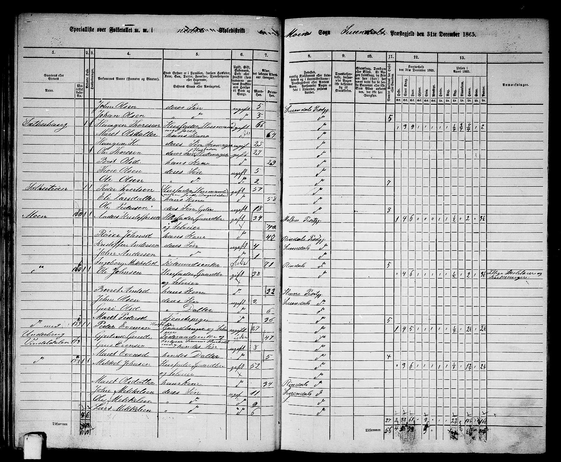 RA, 1865 census for Surnadal, 1865, p. 35