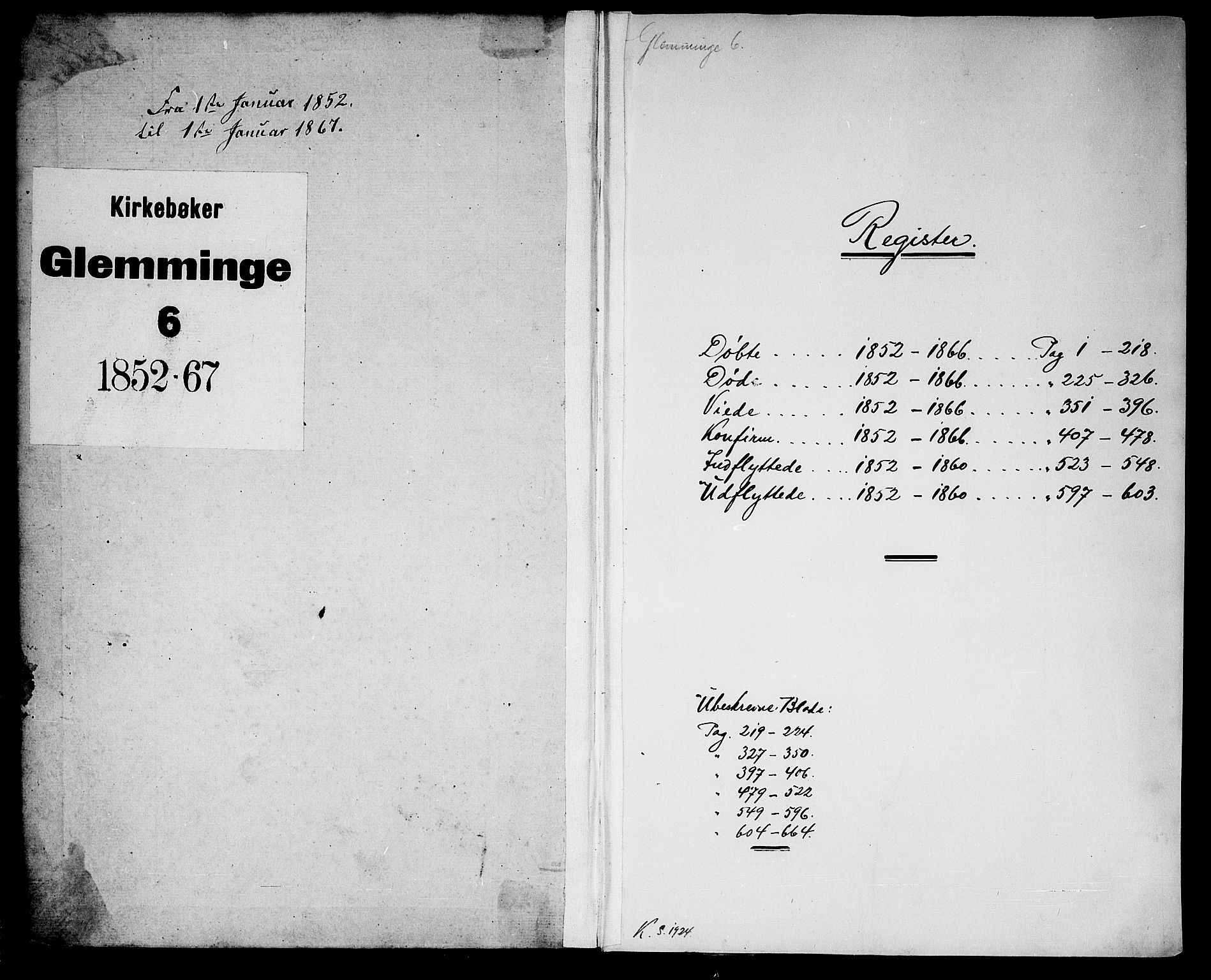 Glemmen prestekontor Kirkebøker, AV/SAO-A-10908/G/Ga/L0003: Parish register (copy) no. 3, 1852-1866