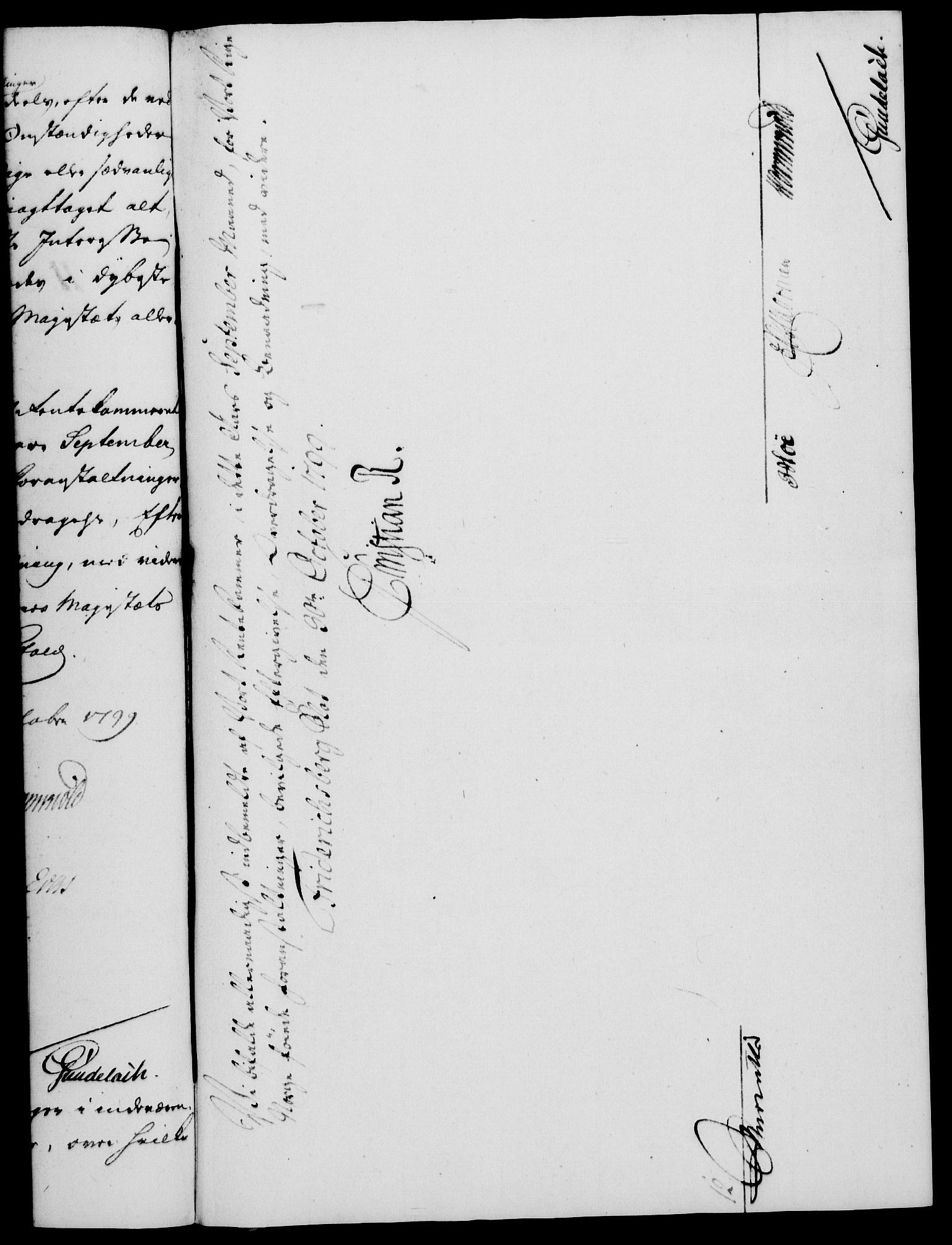 Rentekammeret, Kammerkanselliet, RA/EA-3111/G/Gf/Gfa/L0081: Norsk relasjons- og resolusjonsprotokoll (merket RK 52.81), 1799, p. 700