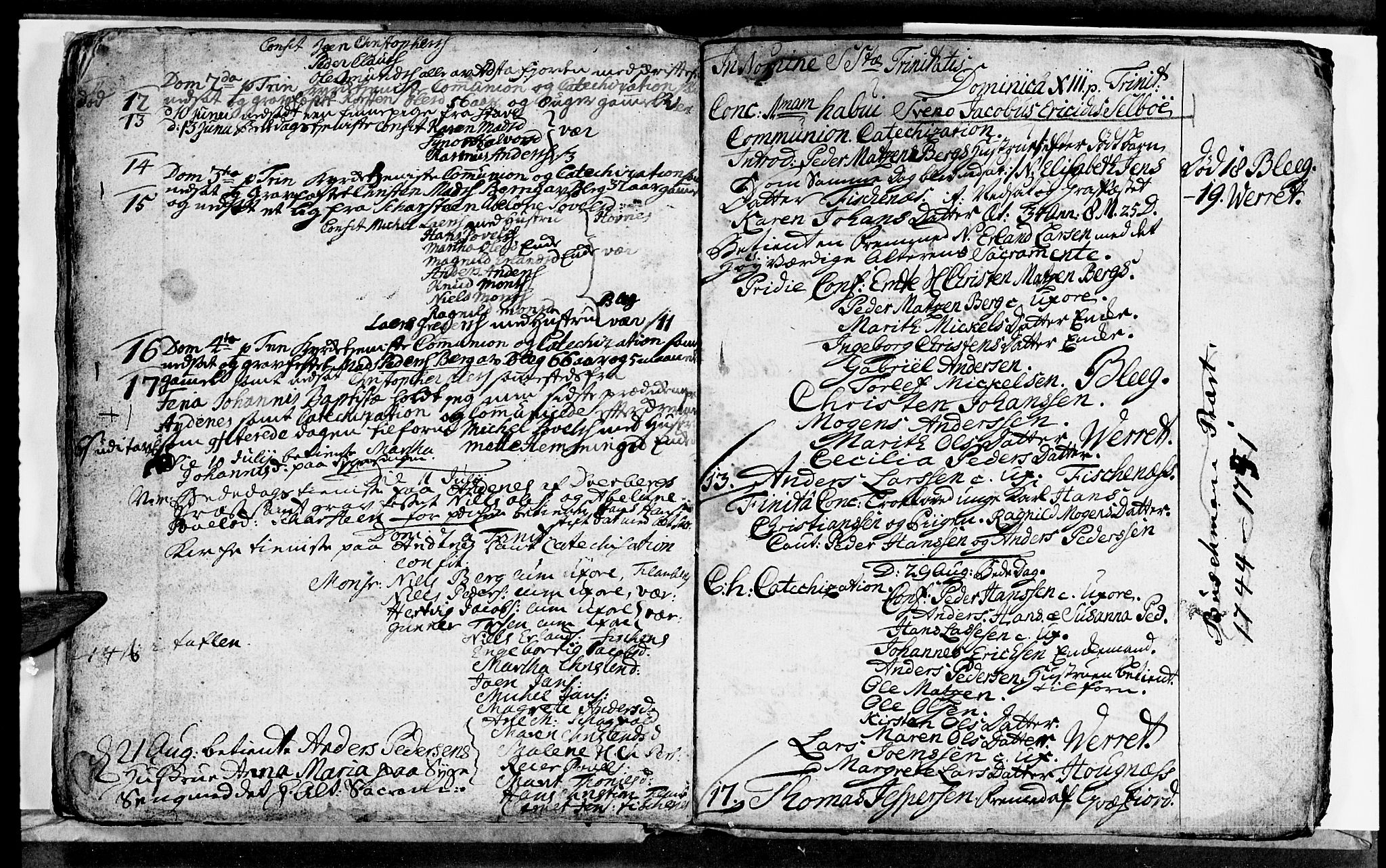 Ministerialprotokoller, klokkerbøker og fødselsregistre - Nordland, SAT/A-1459/899/L1433: Parish register (official) no. 899A01, 1736-1758