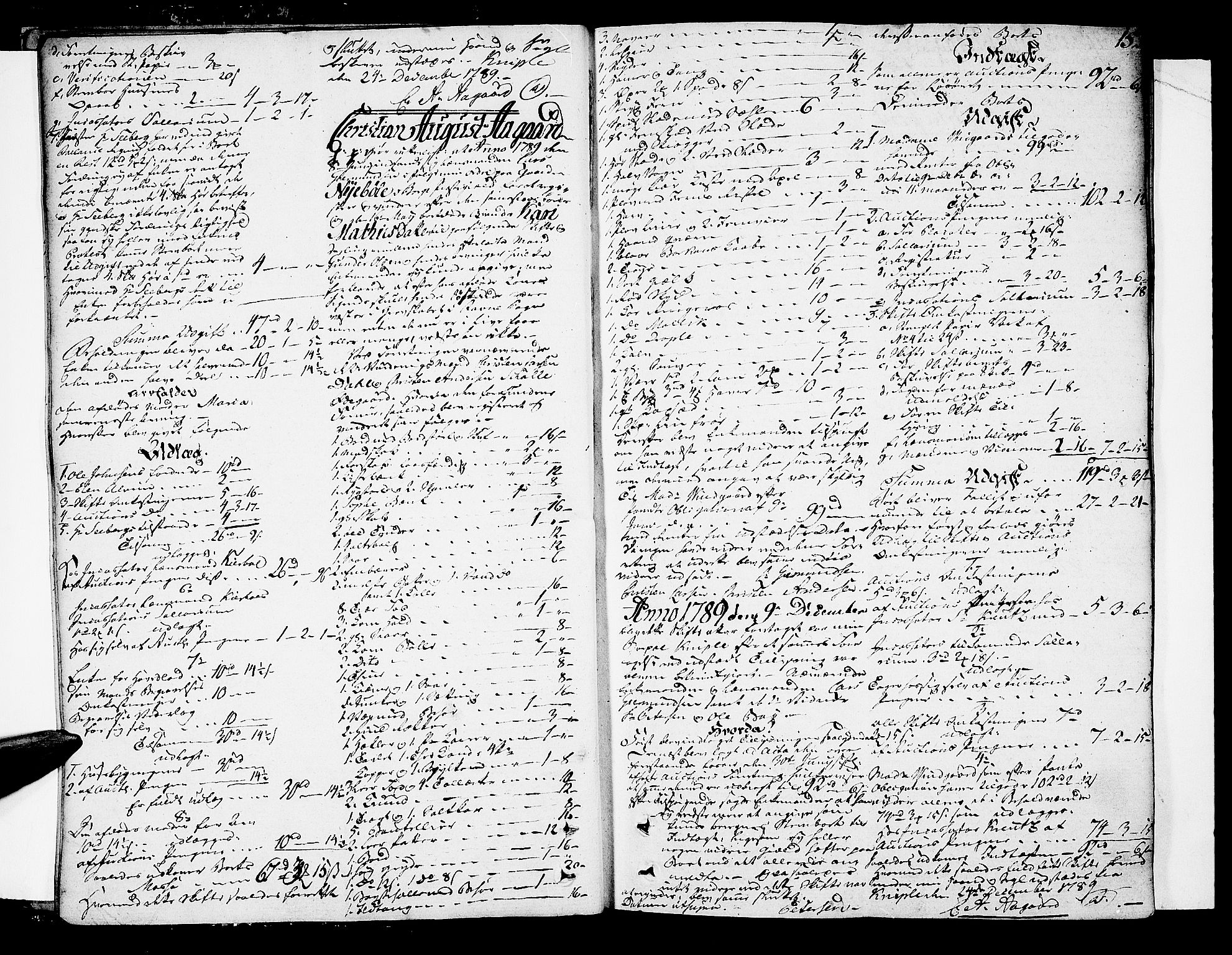 Tune sorenskriveri, AV/SAO-A-10470/H/Hb/L0003: Skifteprotokoll, 1789-1799, p. 14b-15a