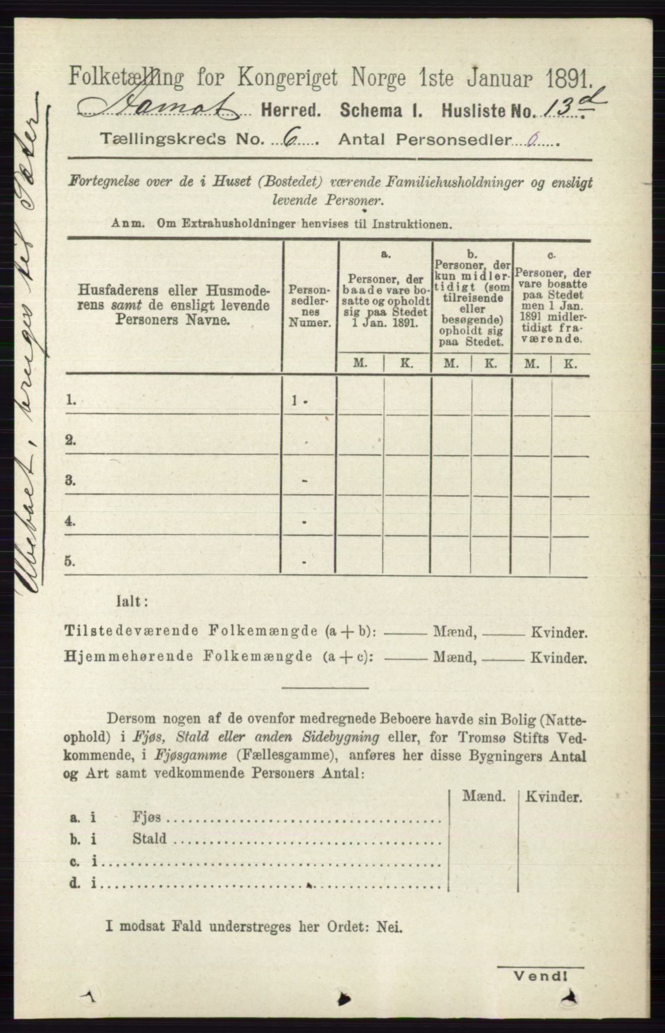 RA, 1891 census for 0429 Åmot, 1891, p. 2753