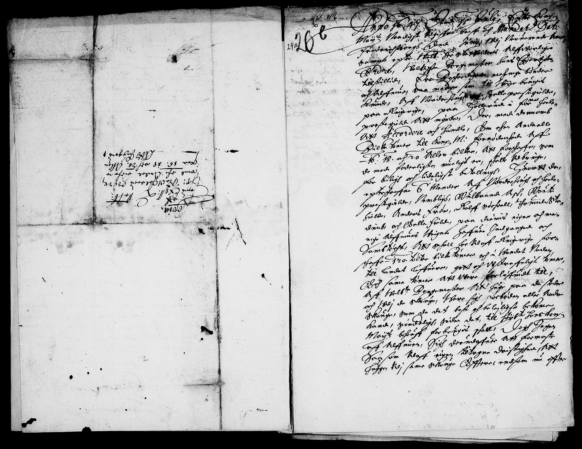 Danske Kanselli, Skapsaker, AV/RA-EA-4061/F/L0065: Skap 14, pakke 316, 1624-1706, p. 100
