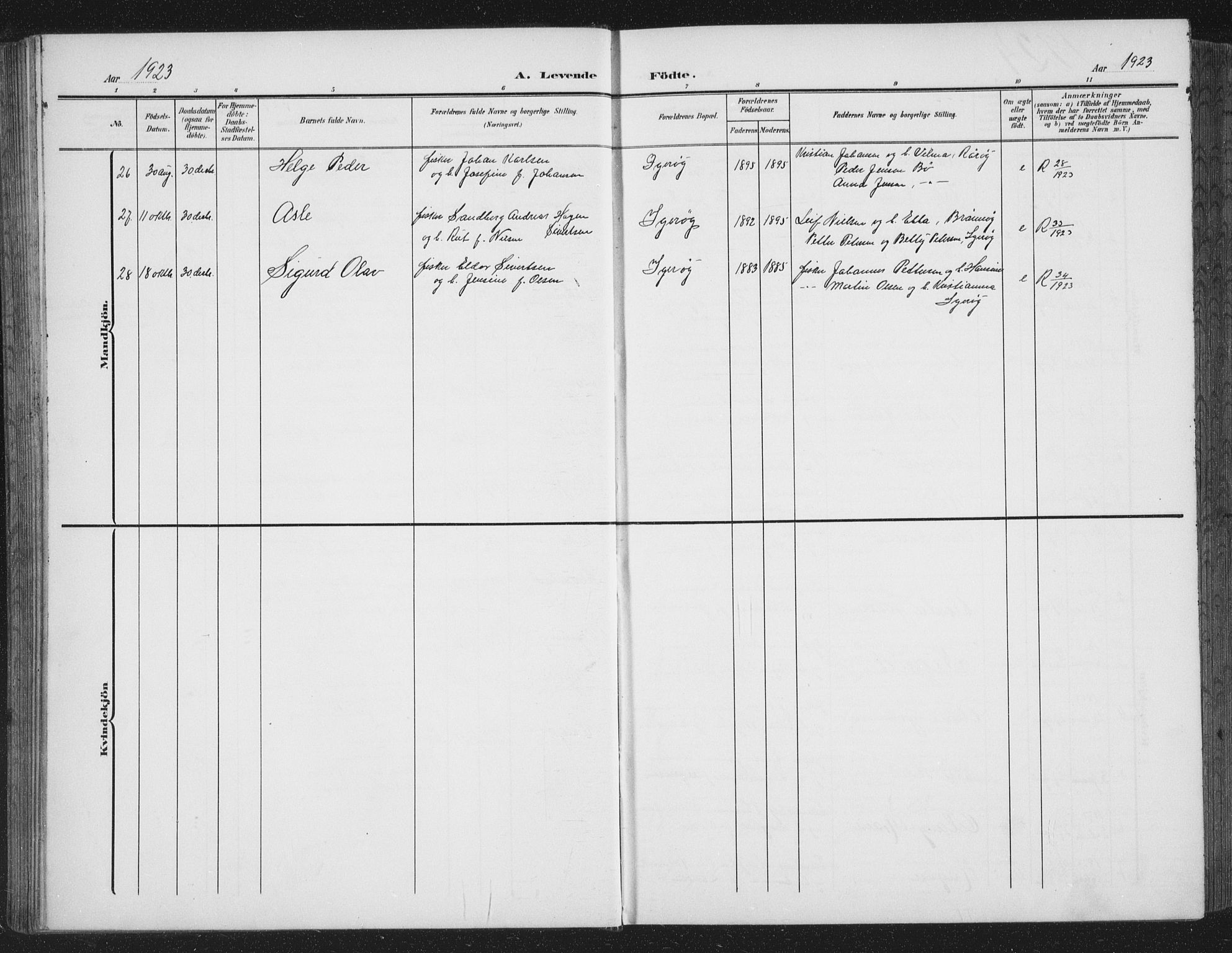 Ministerialprotokoller, klokkerbøker og fødselsregistre - Nordland, AV/SAT-A-1459/816/L0254: Parish register (copy) no. 816C04, 1905-1934