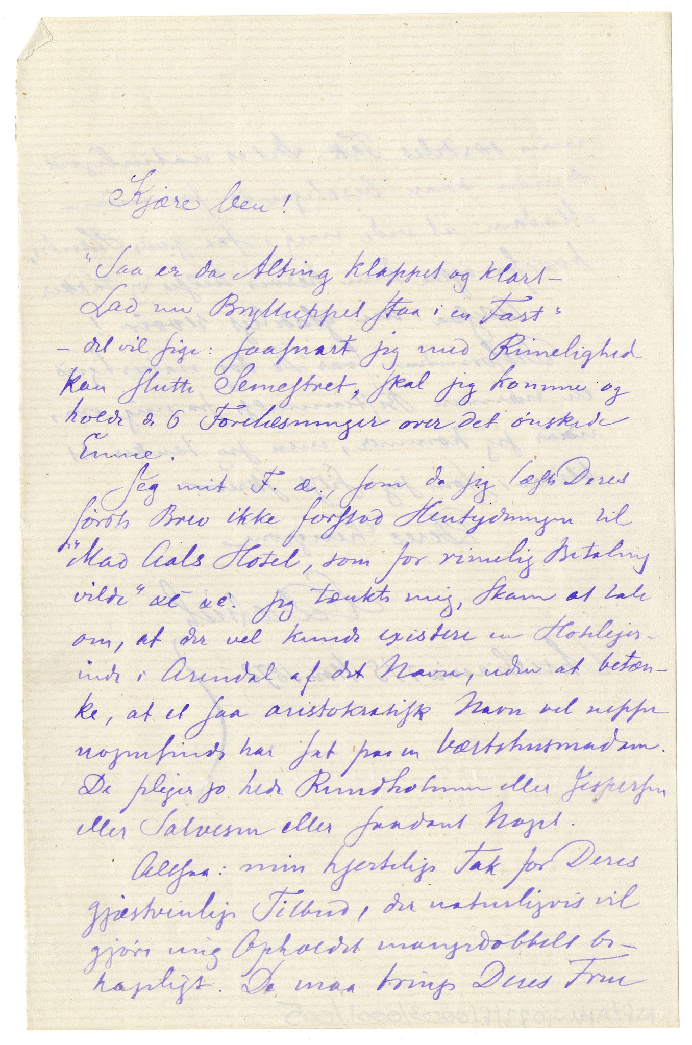 Diderik Maria Aalls brevsamling, NF/Ark-1023/F/L0003: D.M. Aalls brevsamling. D - G, 1797-1889, p. 7