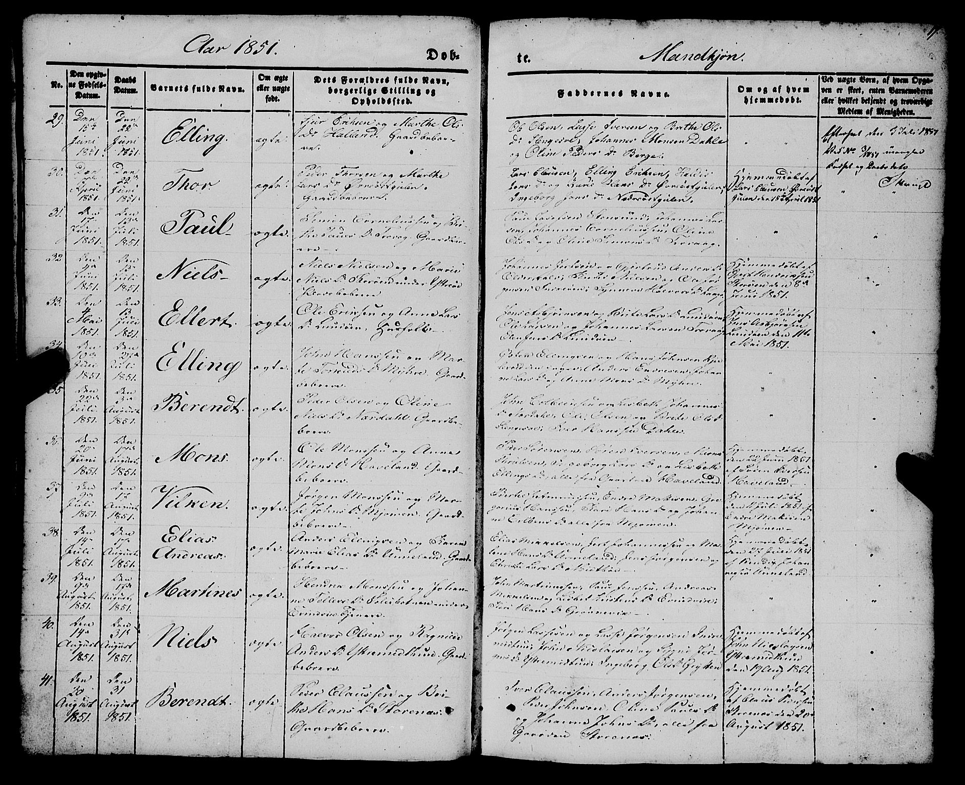 Gulen sokneprestembete, AV/SAB-A-80201/H/Haa/Haaa/L0021: Parish register (official) no. A 21, 1848-1858, p. 17