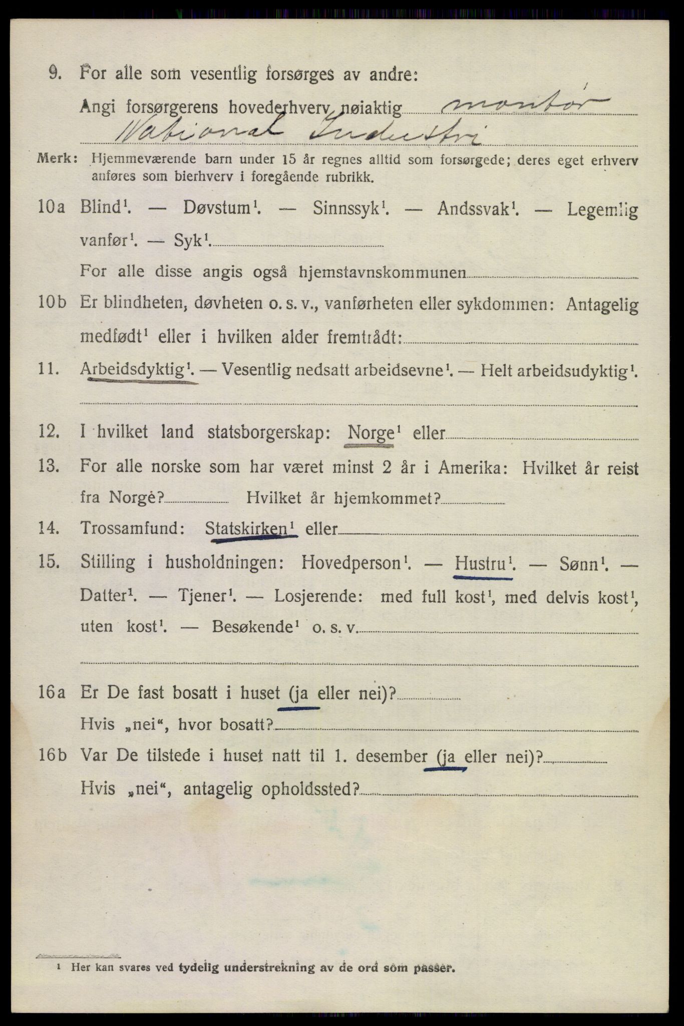 SAKO, 1920 census for Sandeherred, 1920, p. 20701