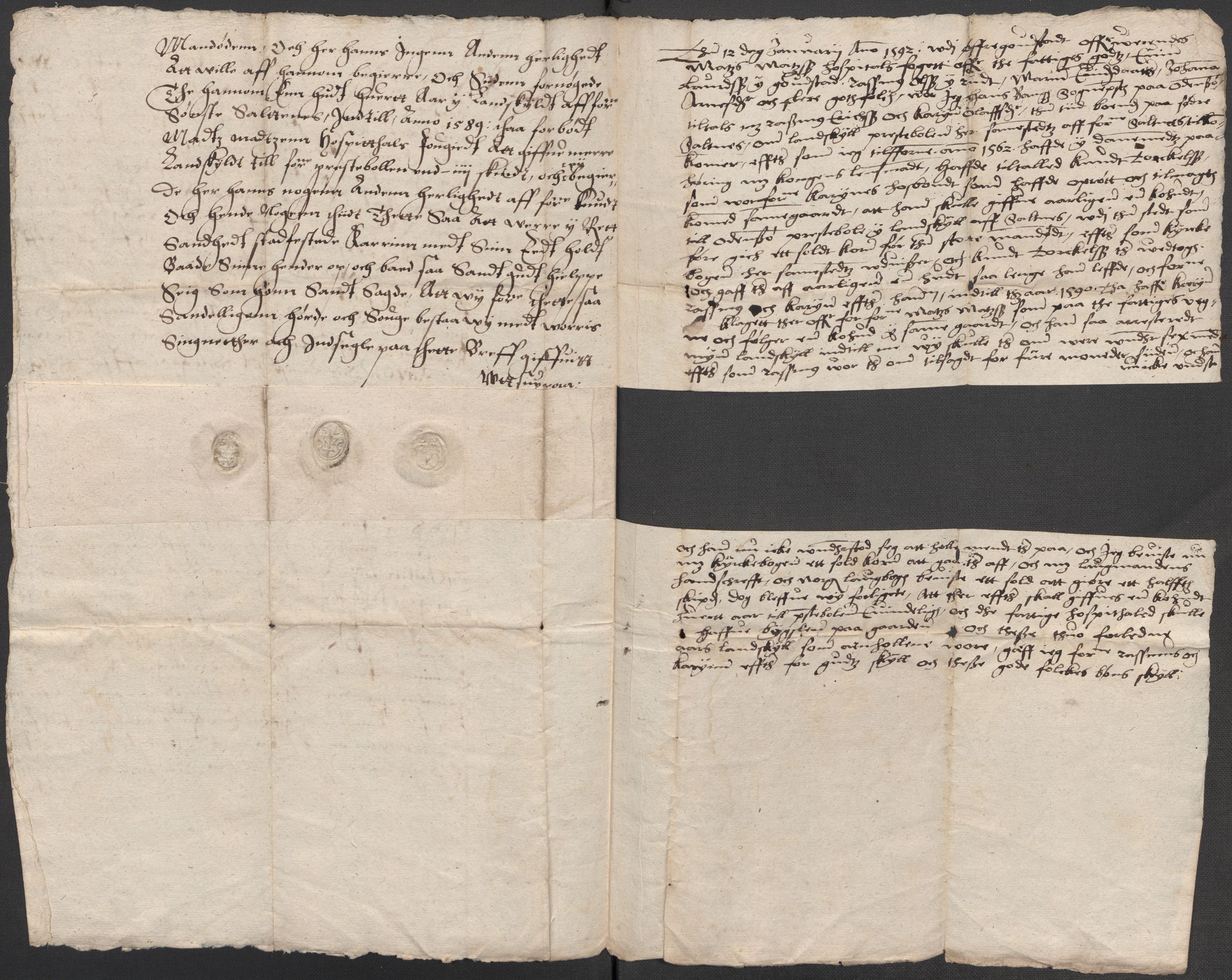 Riksarkivets diplomsamling, AV/RA-EA-5965/F15/L0002: Prestearkiv - Østfold, 1572-1683, p. 165