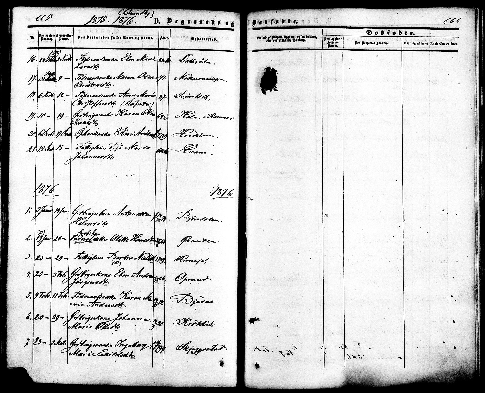 Ramnes kirkebøker, AV/SAKO-A-314/F/Fa/L0006: Parish register (official) no. I 6, 1862-1877, p. 665-666