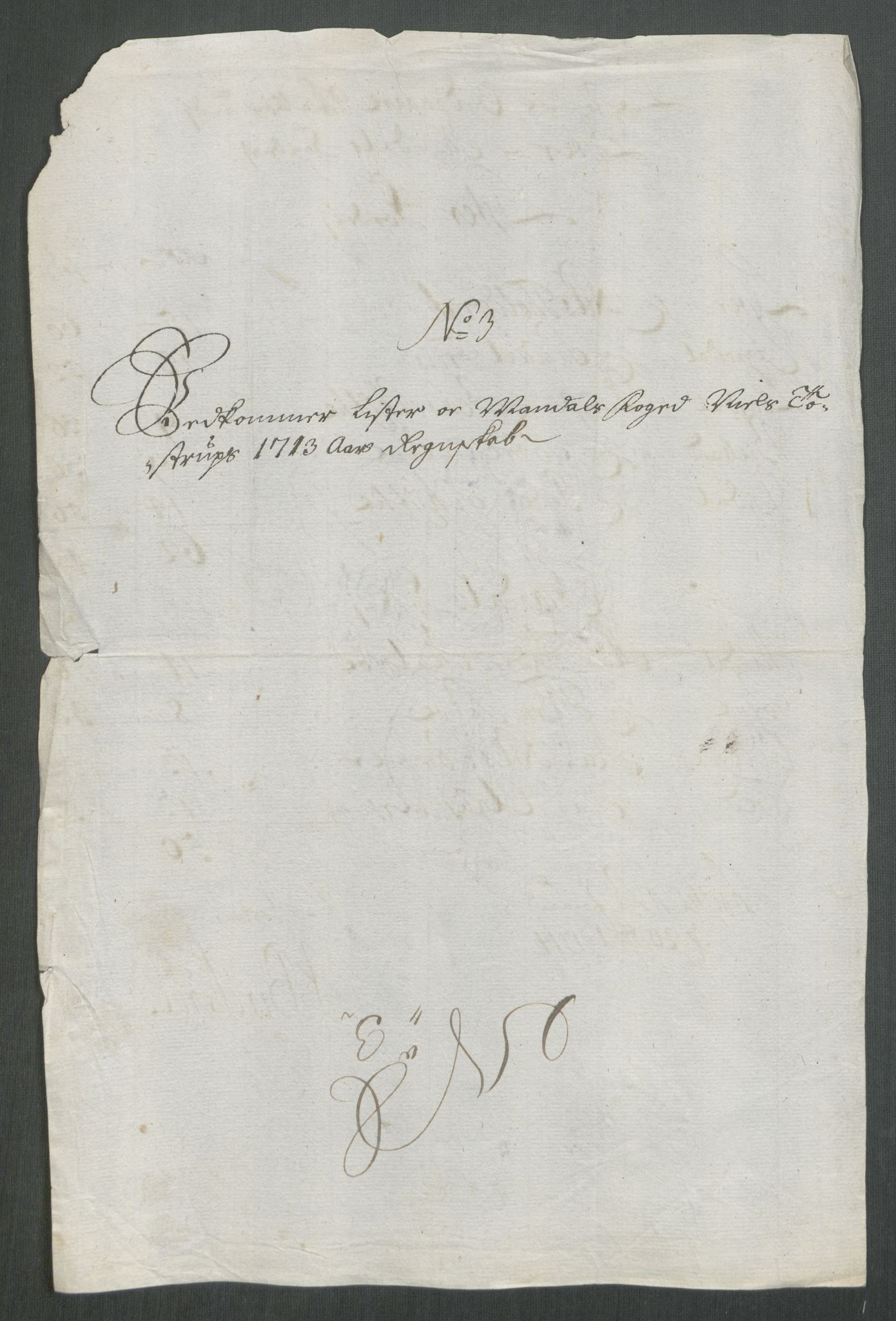 Rentekammeret inntil 1814, Reviderte regnskaper, Fogderegnskap, AV/RA-EA-4092/R43/L2556: Fogderegnskap Lista og Mandal, 1713, p. 39